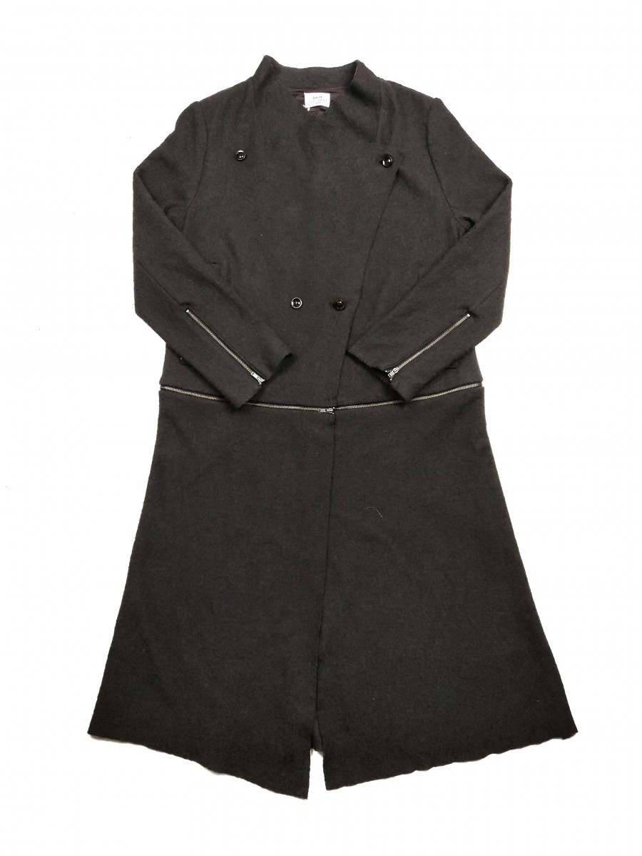 Archival Clothing - Editt by Yecca Vecca Zipper Rayon Coat Long Jacket - 1