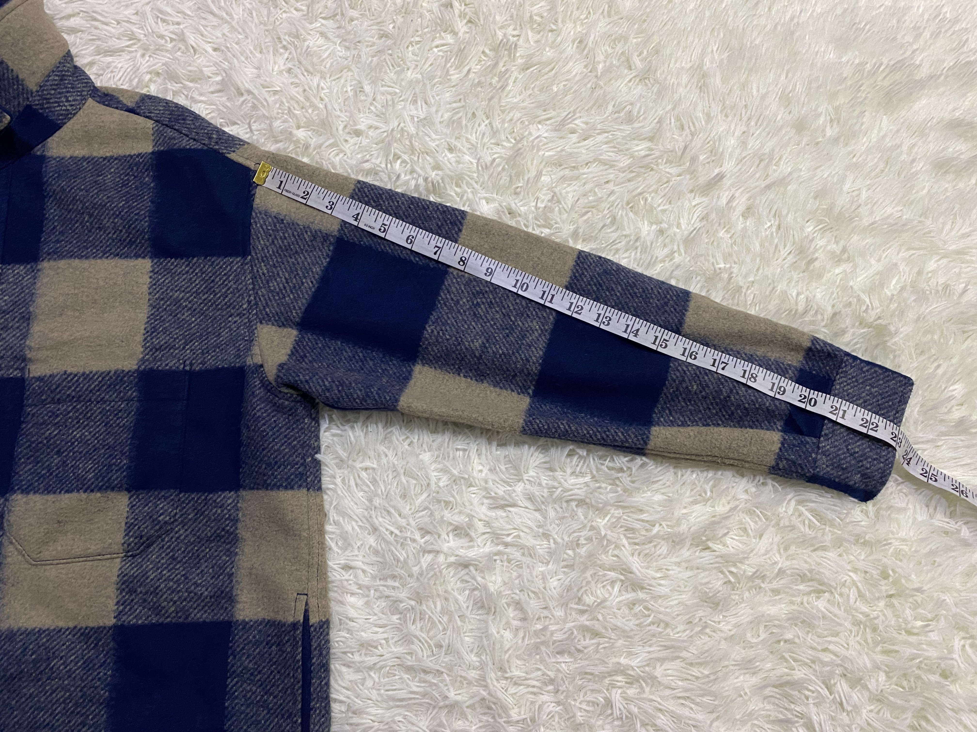 Flannel - Uniqlo Polyester Rayon Button Up Checked Flannel - 16
