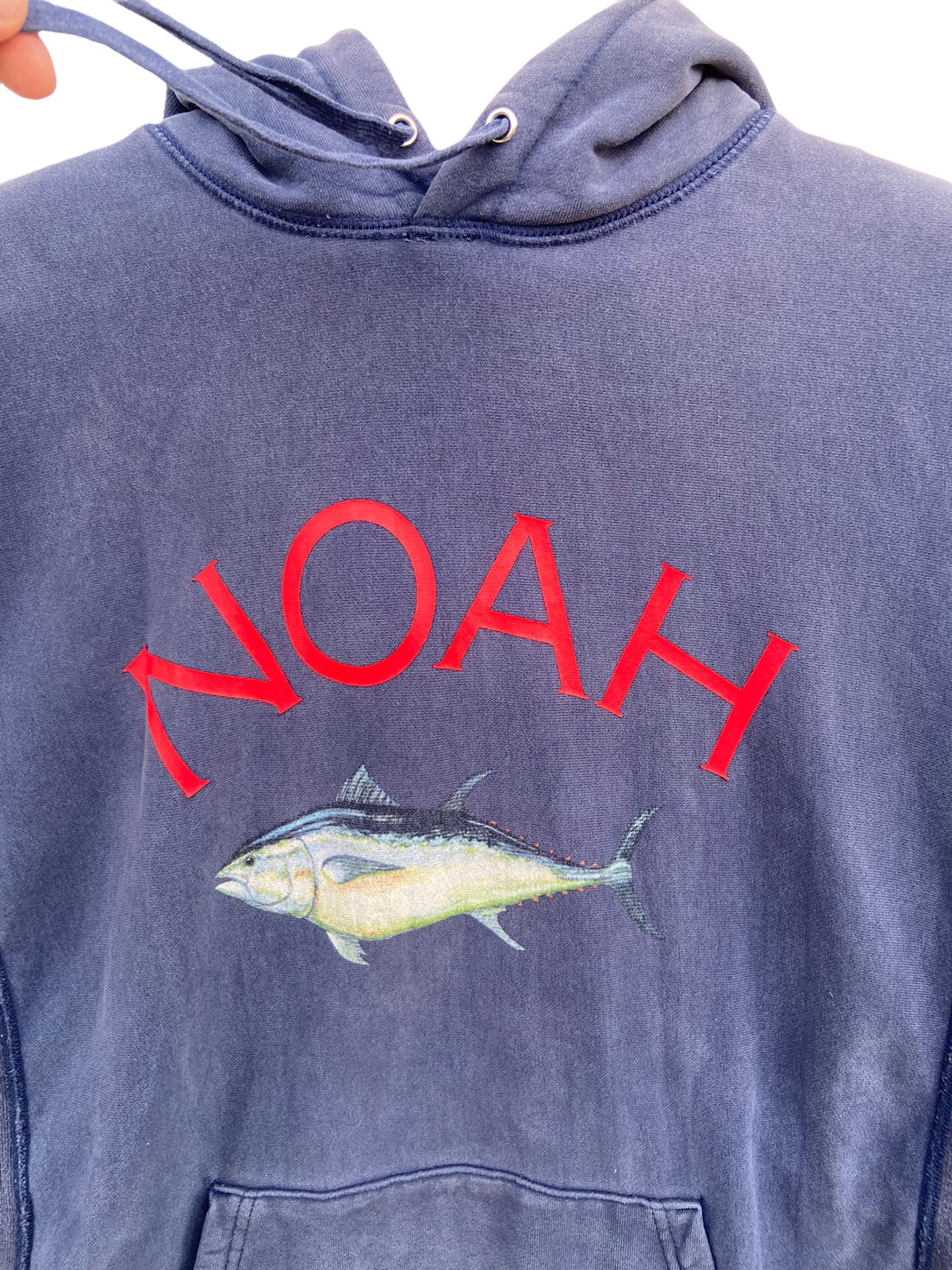 Noah Sun Faded Reverse Weave Fish Logo - 4