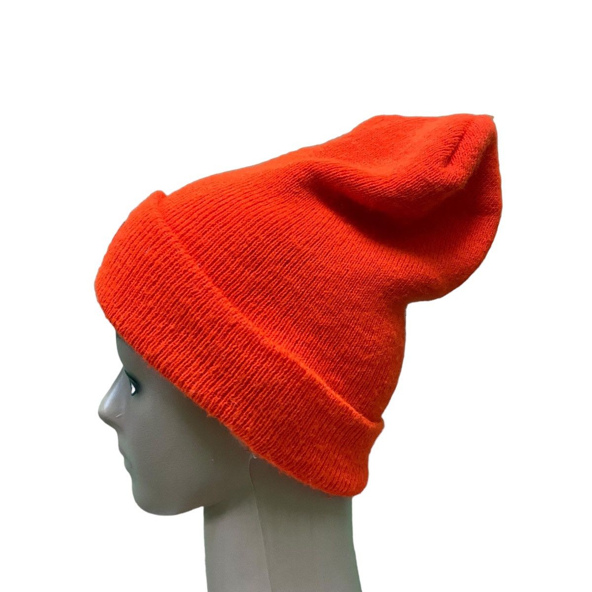 Vintage Carhartt Baenie Hat Orange Neo Colour - 4