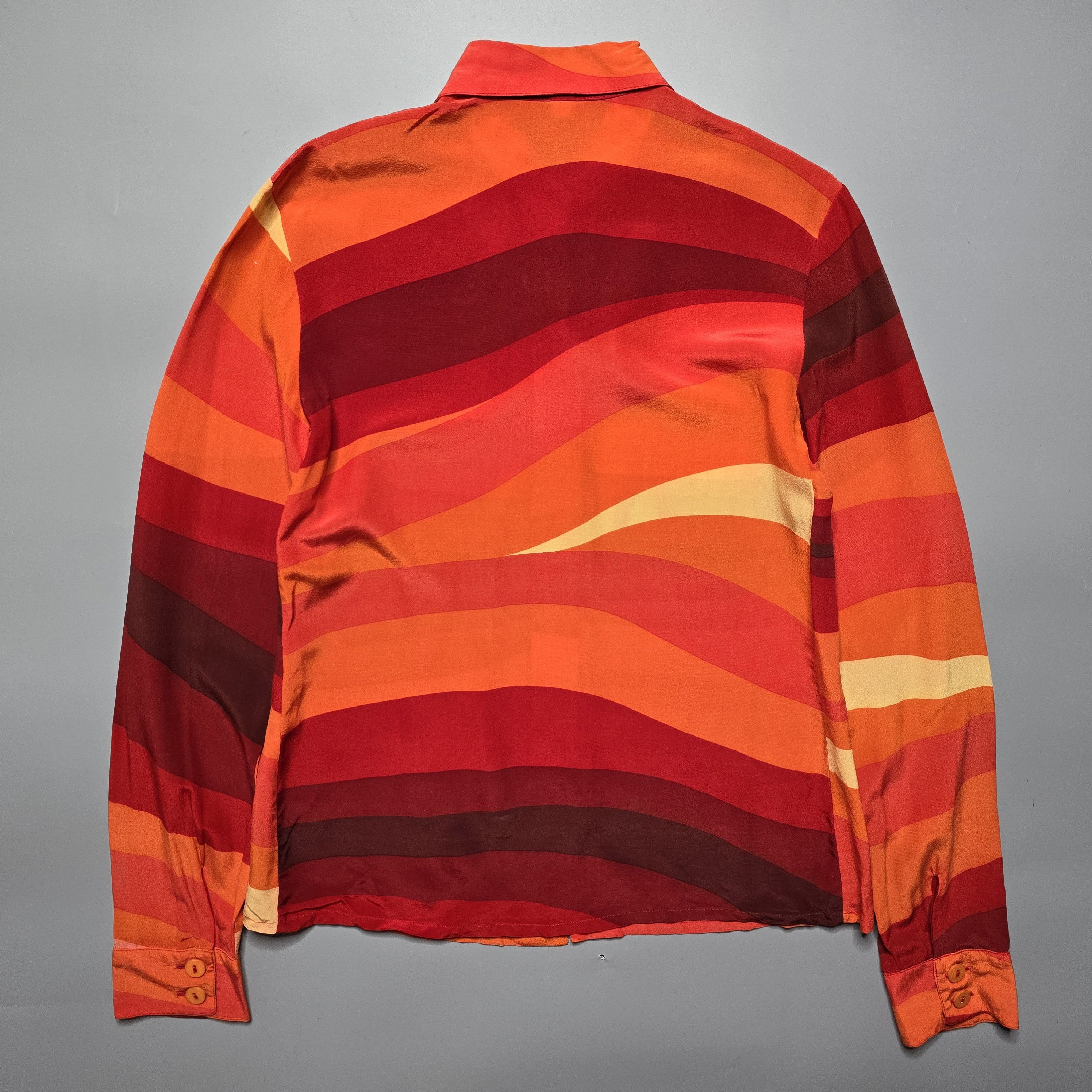 Alexander McQueen - SS96 Silk Flame Stripes Shirt - 2