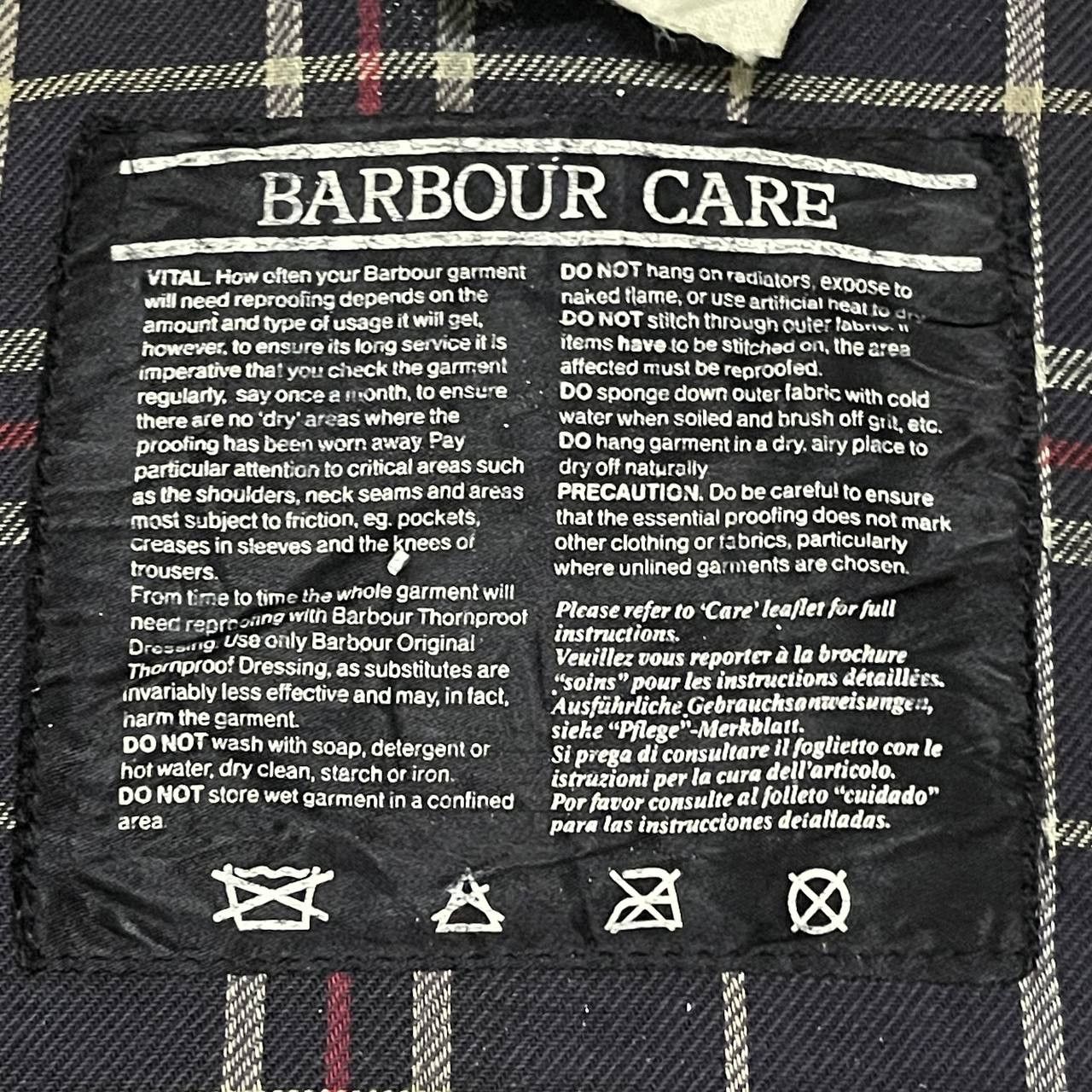 Vintage 90's Barbour Waxed Jacket A205 Border Distressed - 18