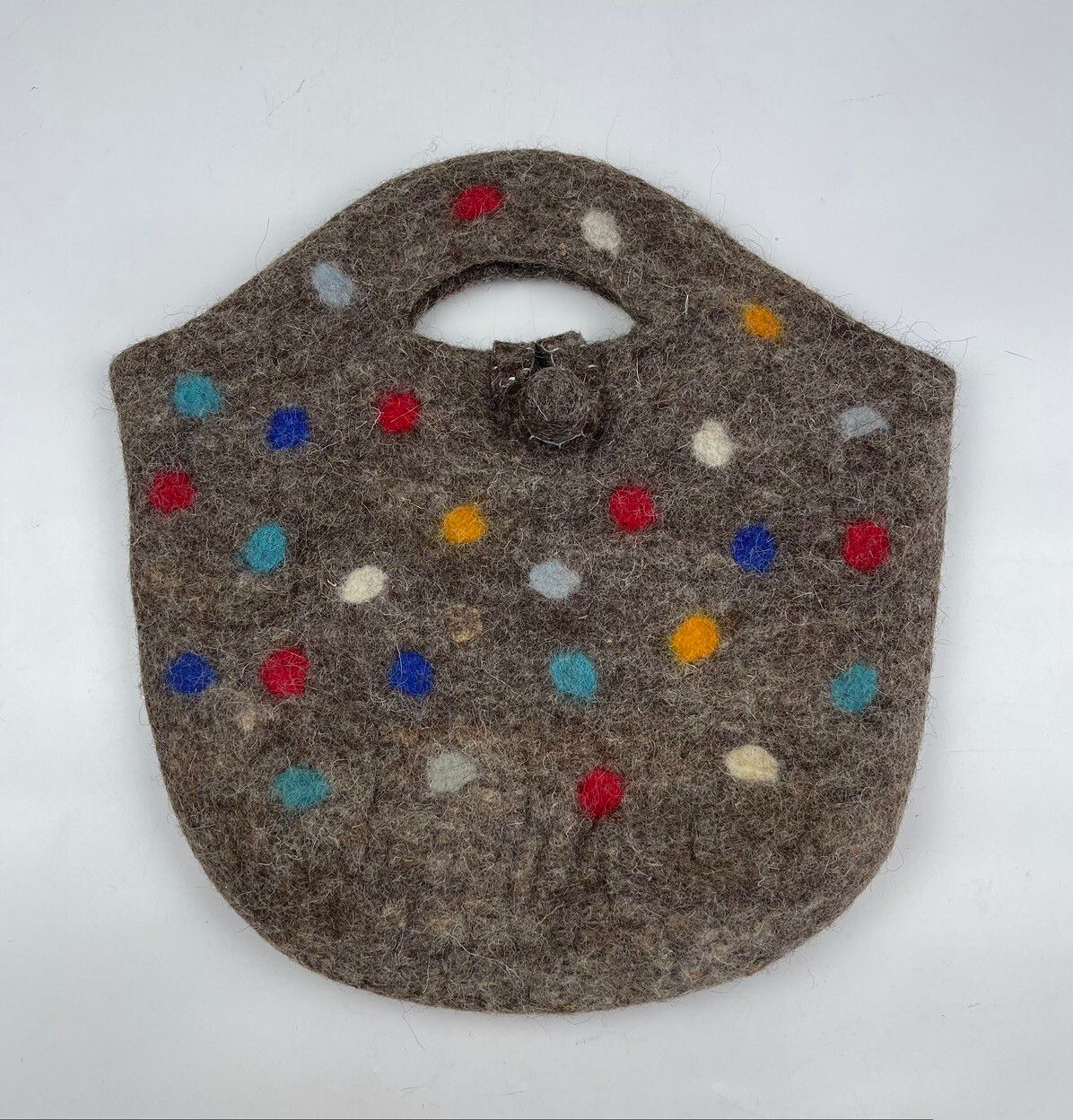 Very Rare - custom made wool style handle bag - 1