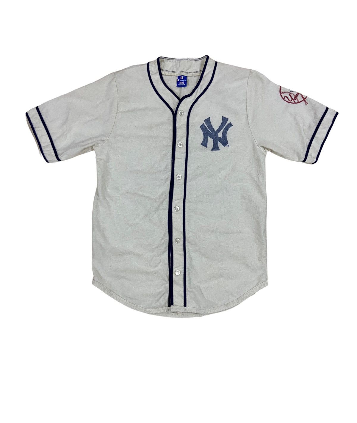 Vintage New York Yankees X Champion MLB Jersey Baseball Rare - 1