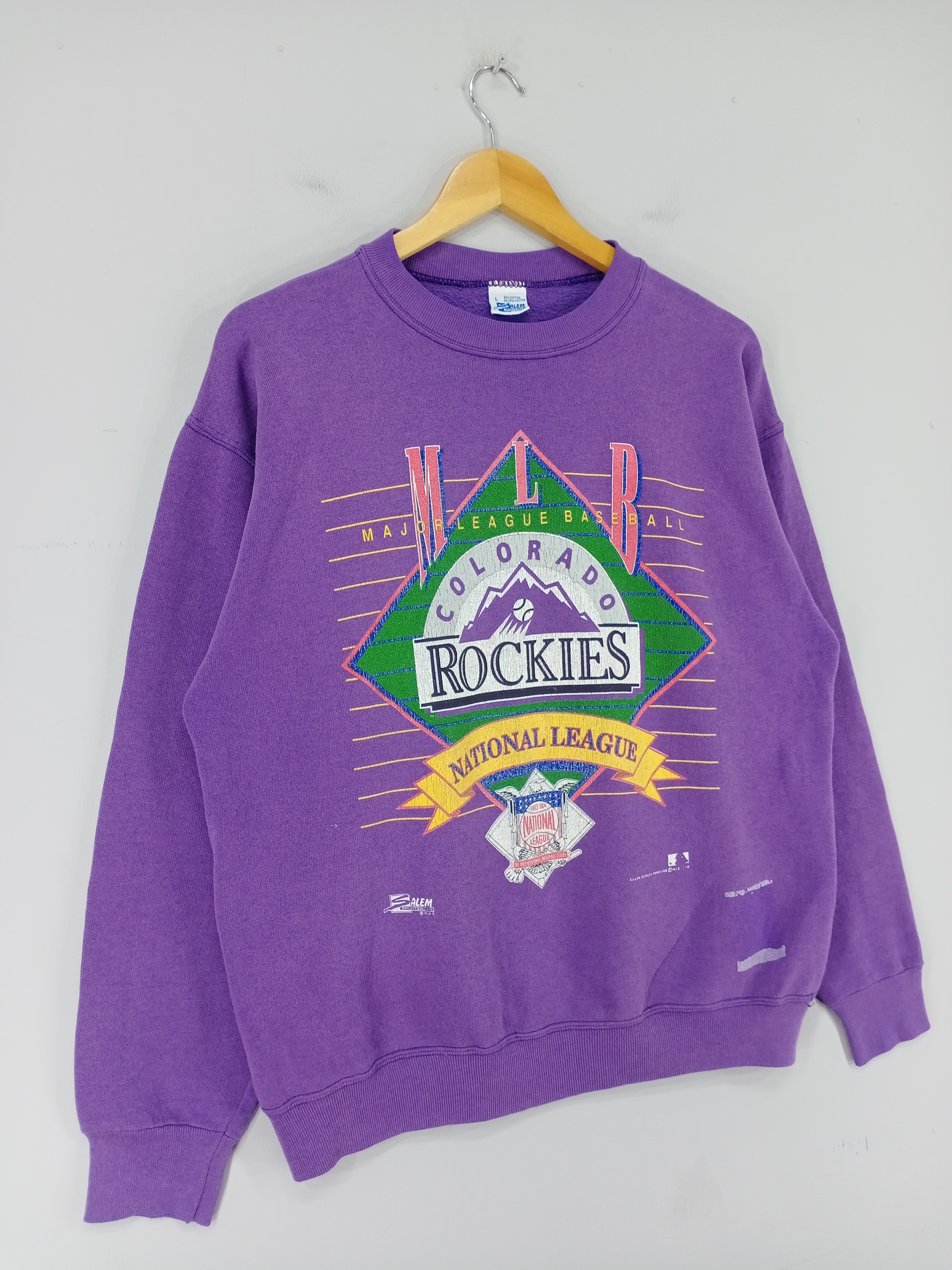 Vintage 90's Colorado Rockies National League Baseball 