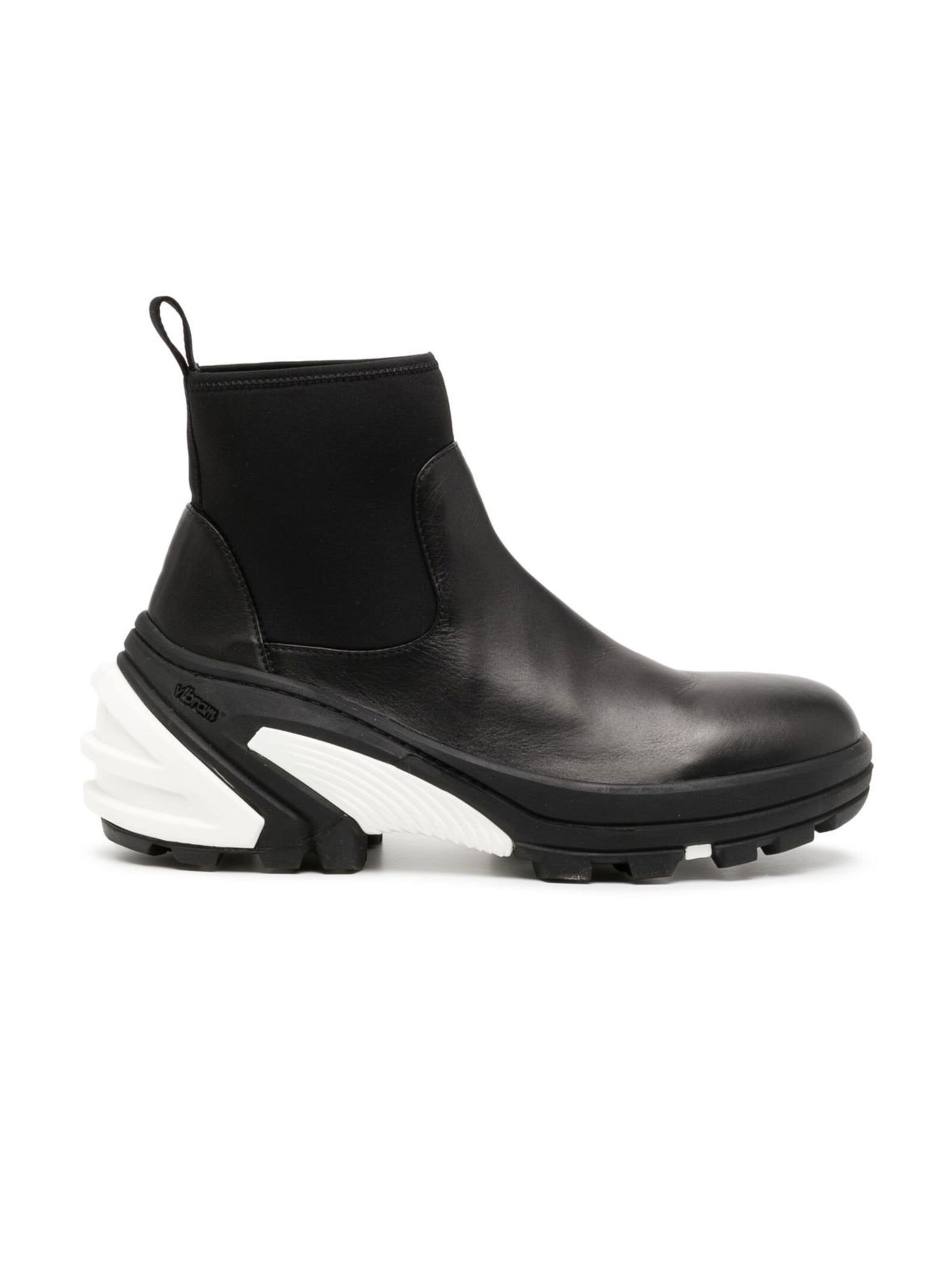 Leather Mid Boot Black with SKX Vibram® Sole - 1