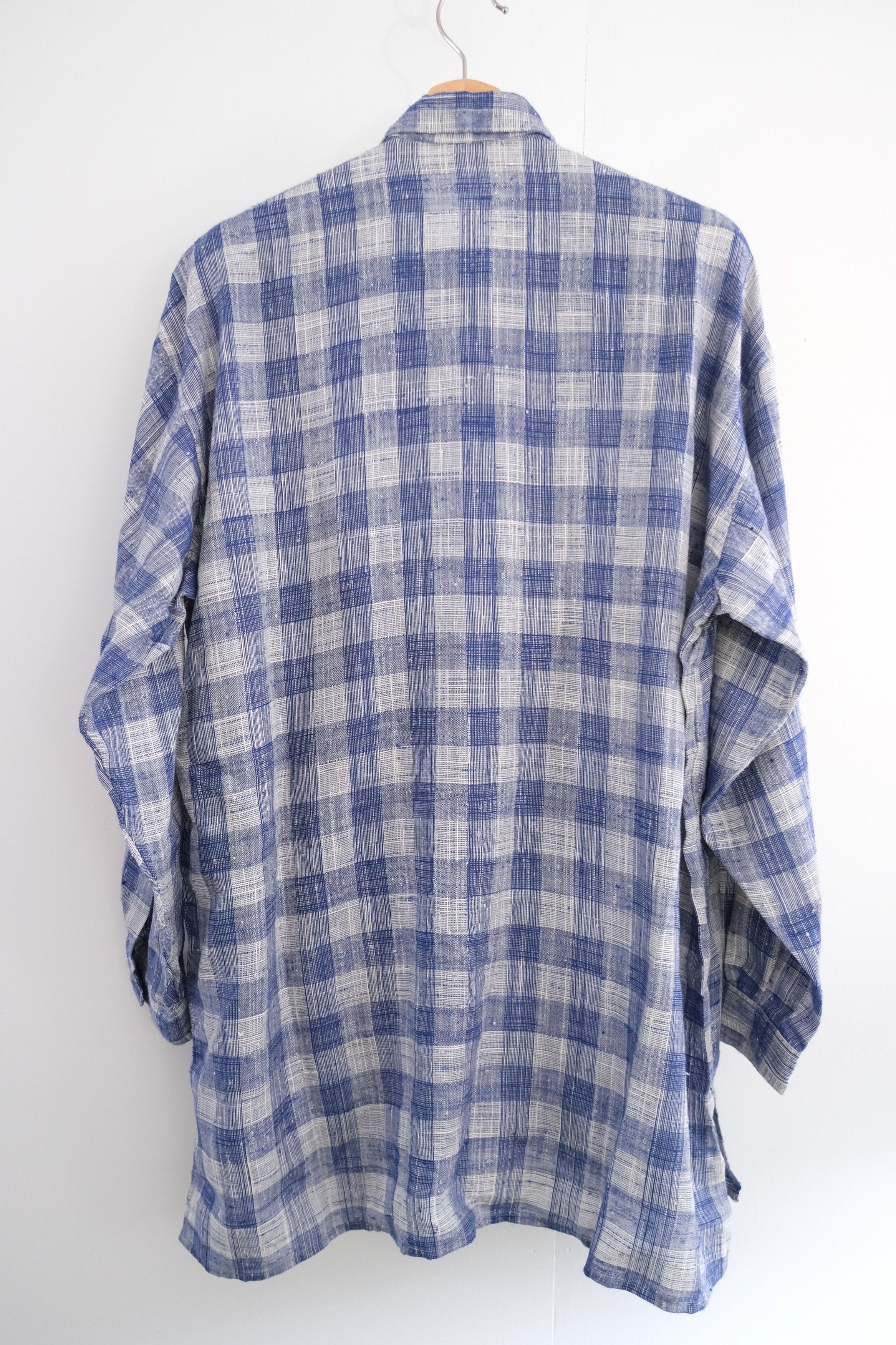 *SOLD* 🎐 YFM Archive [1970s-80s] Textured Plaid Shirt - 12