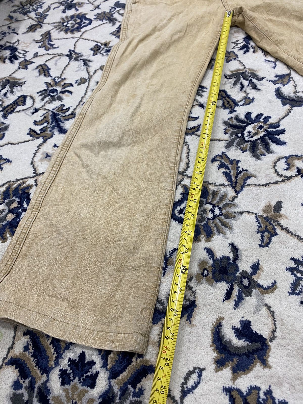 Kapital Kurashiki Leather Patch Pocket Flared Monkey Pants - 20