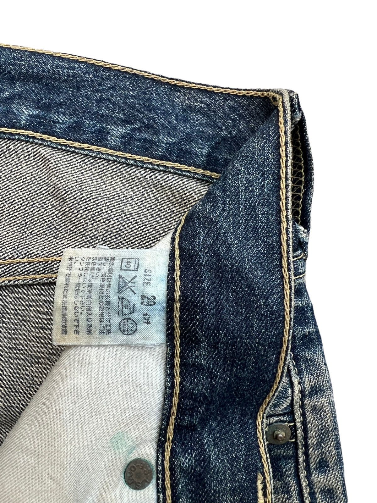 Vintage Levi’s 503 Distressed Rusty Denim Jeans 30x32 - 15