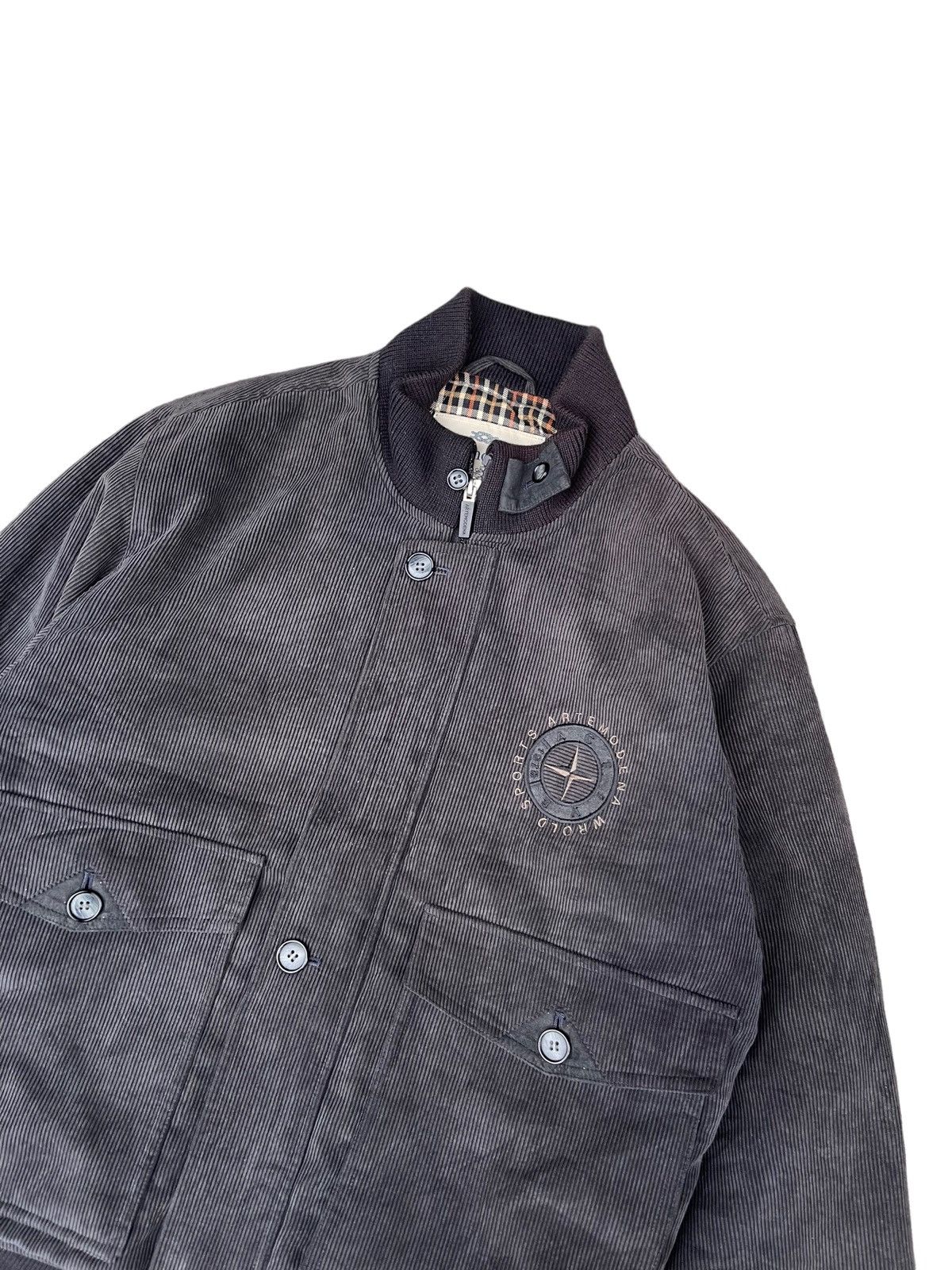 Japanese Brand - Artemodena Curduroy Bomber Jacket - 3