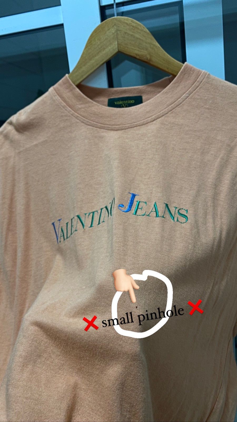 Vintage Valentino Jeans 1990 Logo T- Shirt - 3