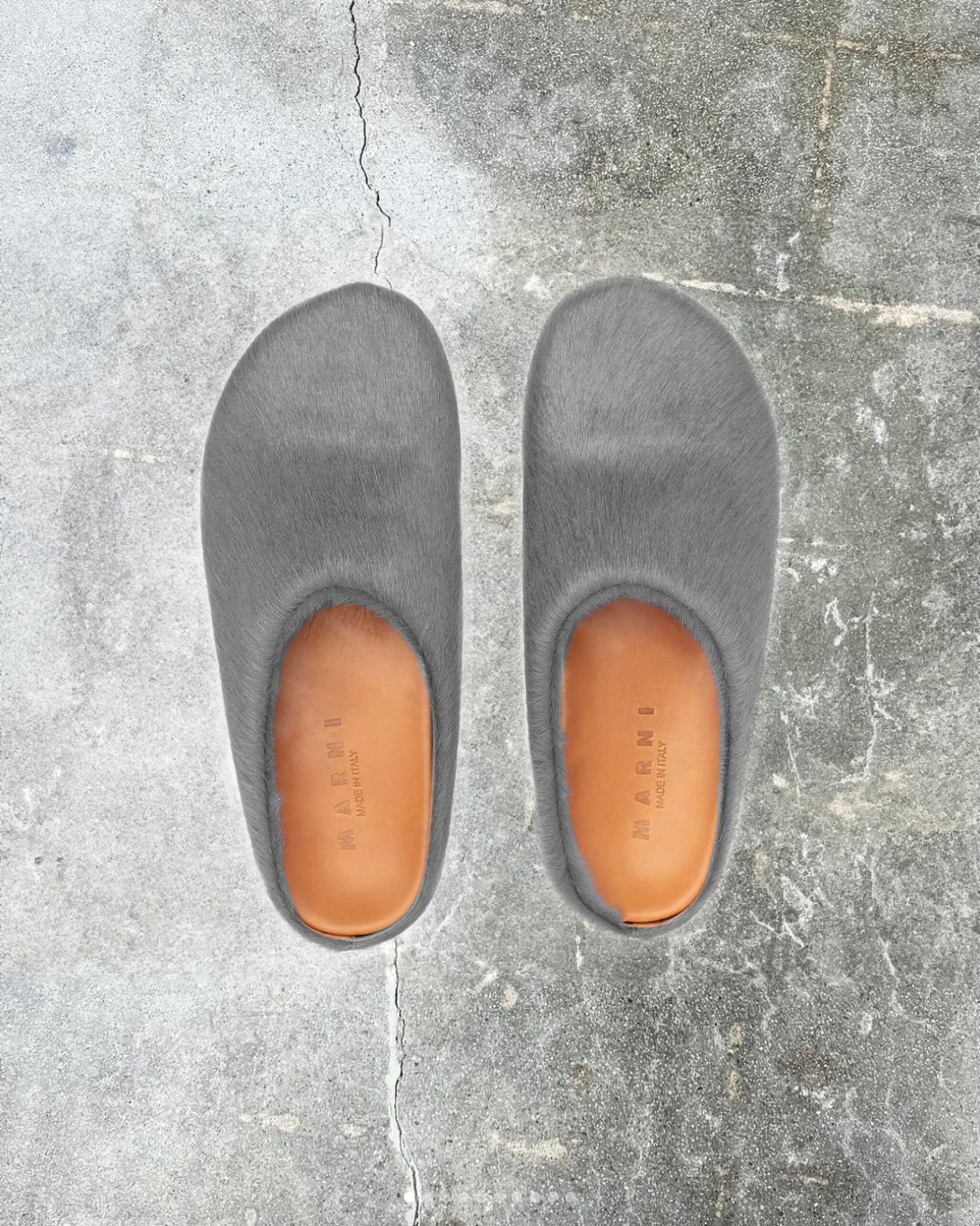 Grey Fussbett Sabot Loafers - 3