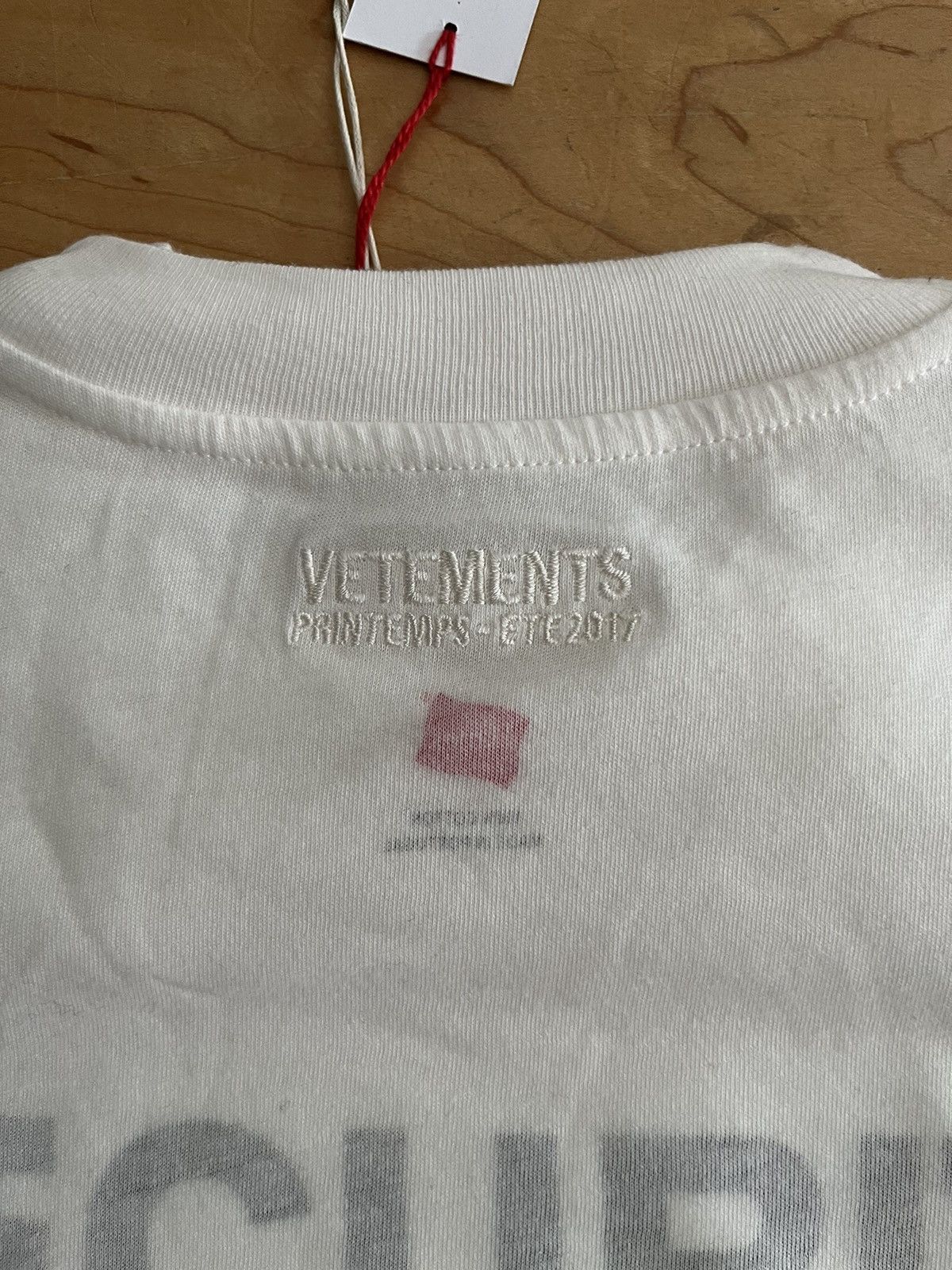 NWT - Vetements X Hanes double layer Security T-shirt - 9