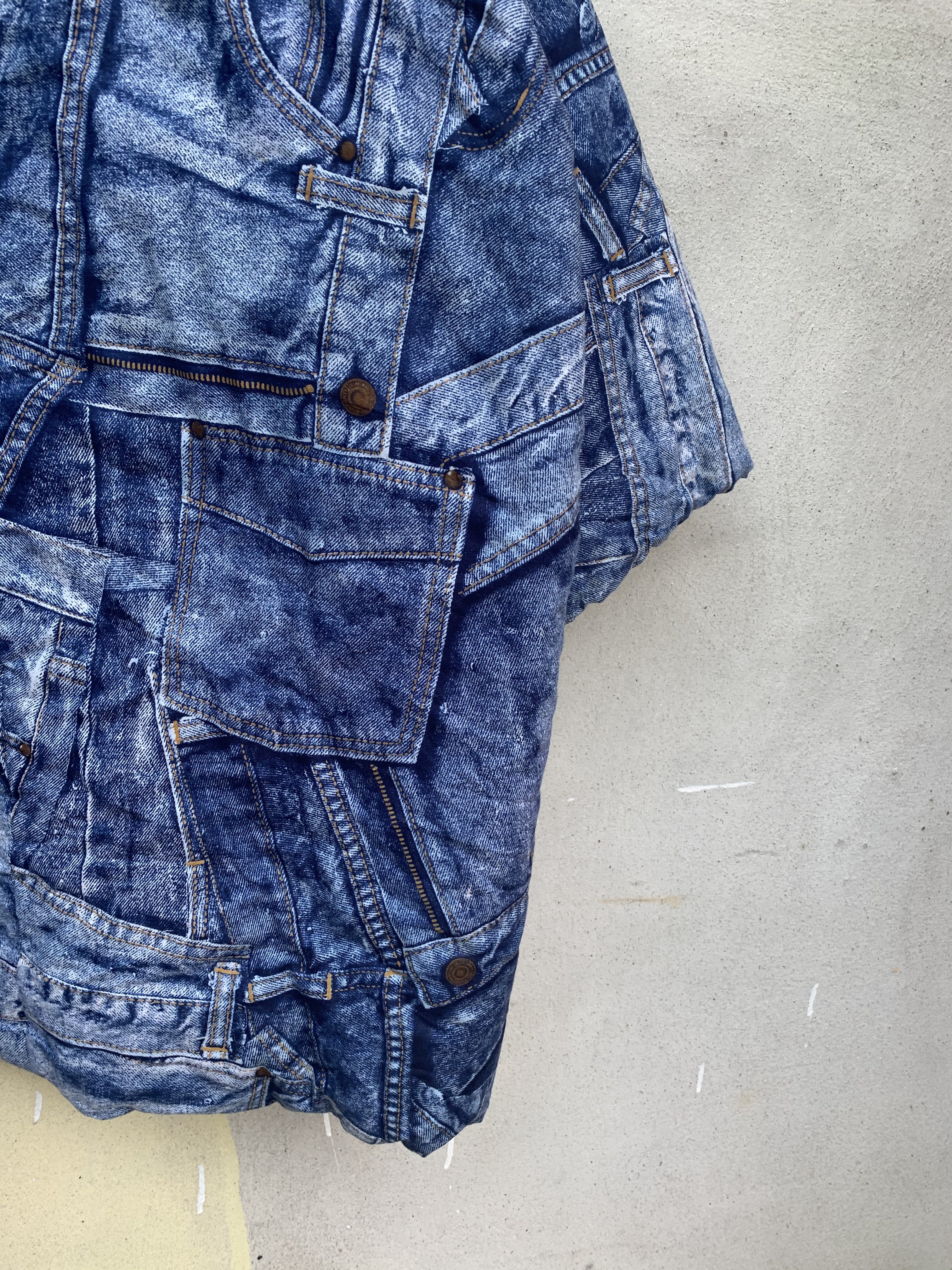 Japanese - Vintage Young Village Jeans Motive Hanten - 9