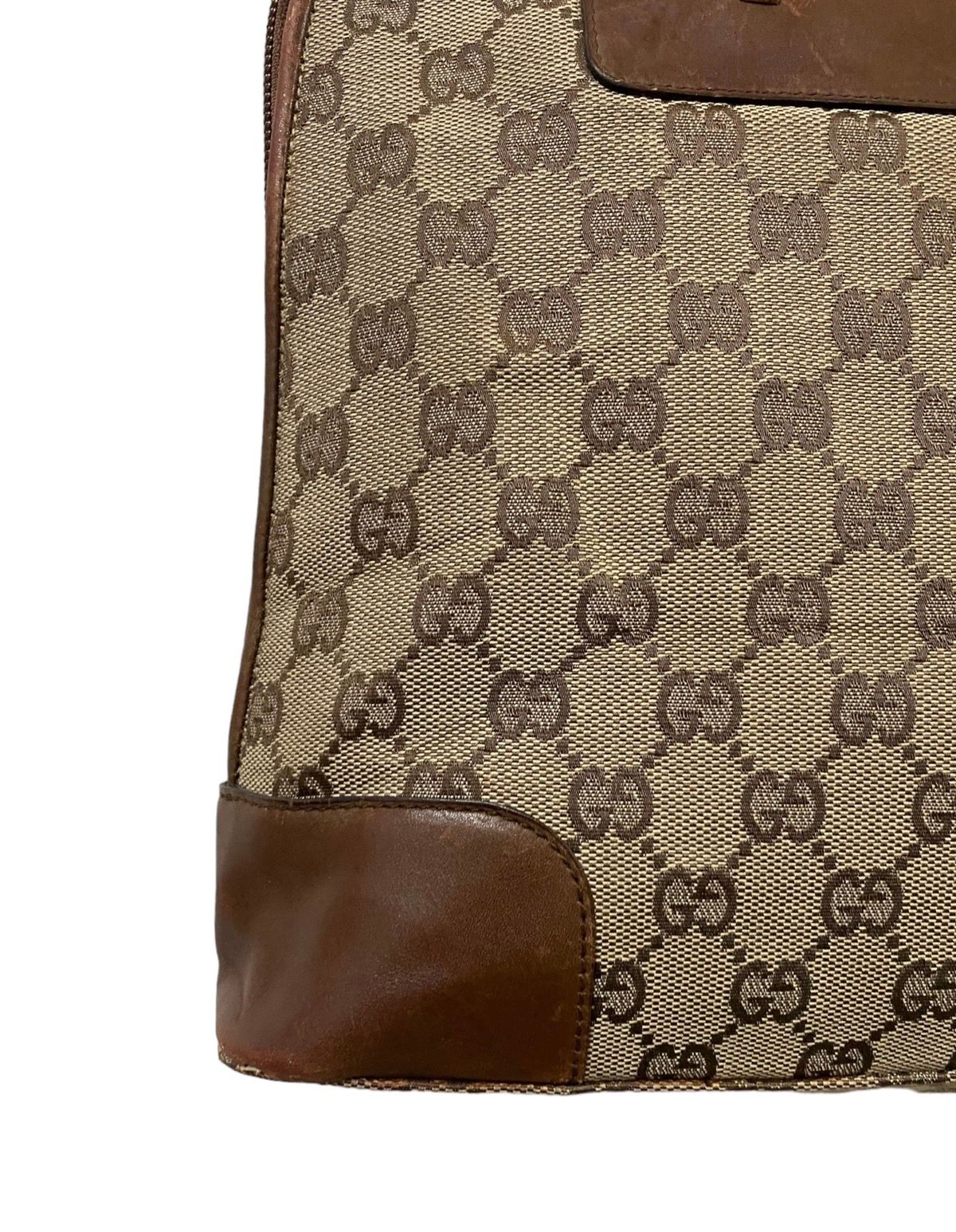 Vtg🔥Authentic Gucci GG Canvas Handbag - 8
