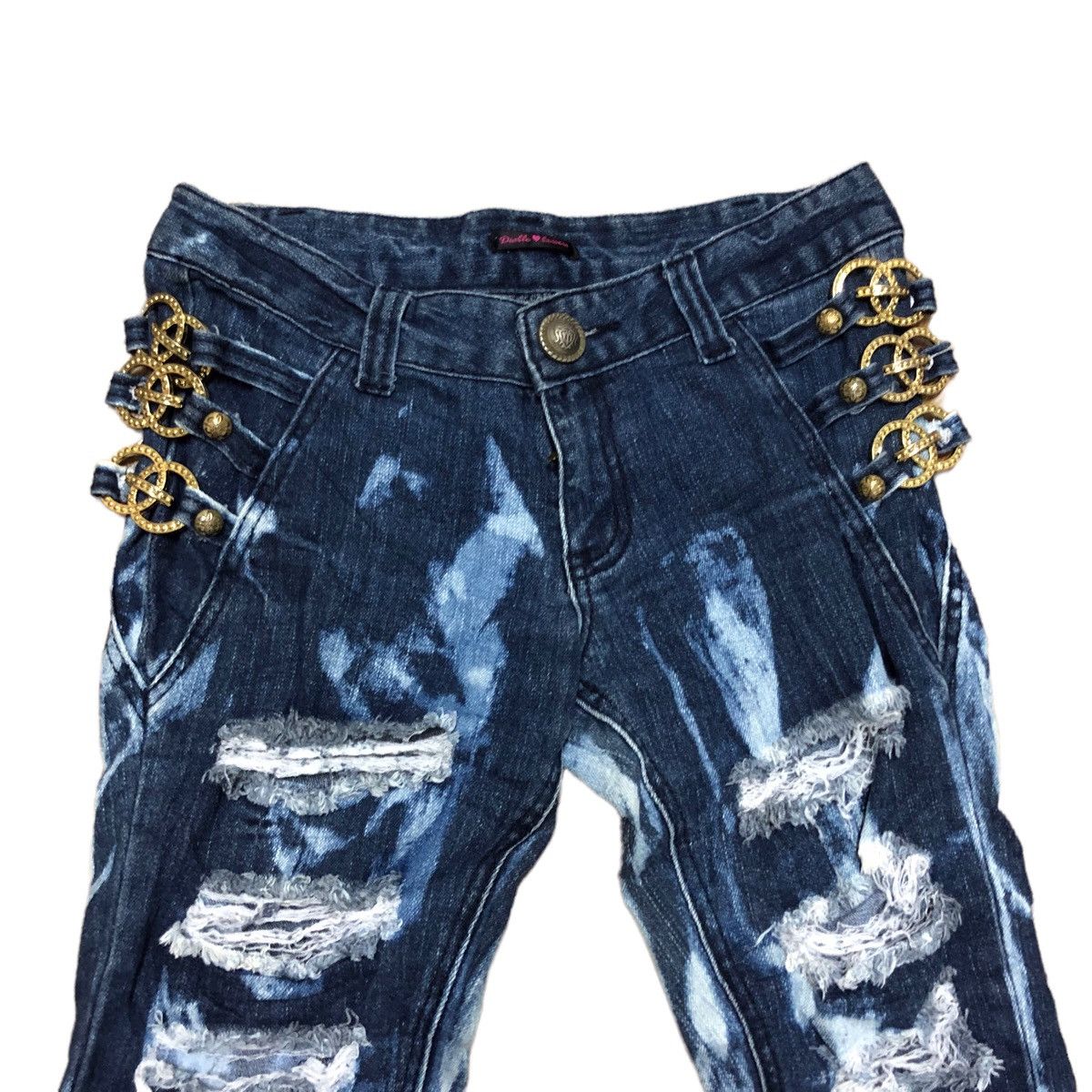 Japanese Brand - Dialle diaser japan distressed denim skinny pants - 3