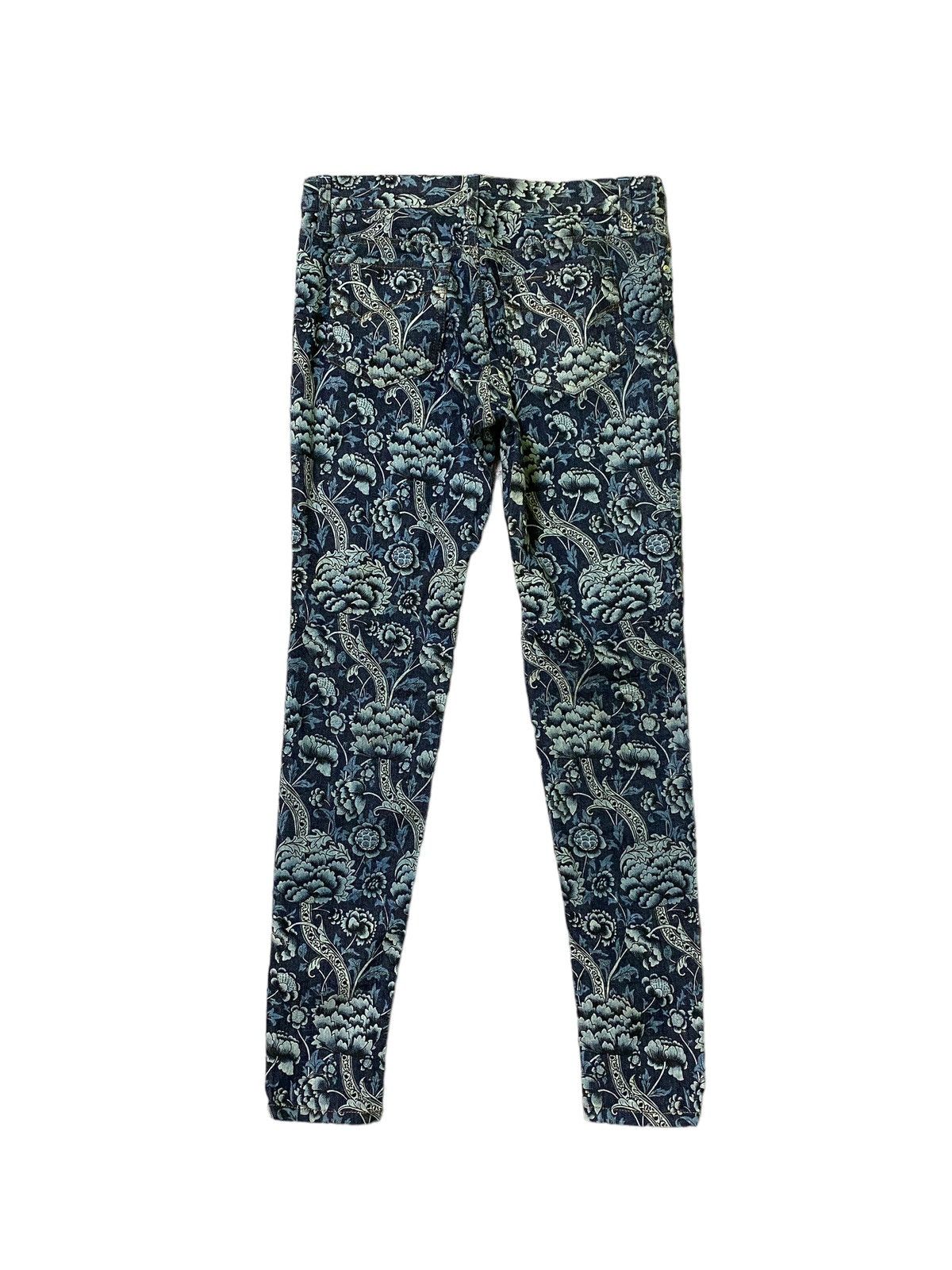 Vintage ARTISAN Floral Full Printed Skinny Denim - 2