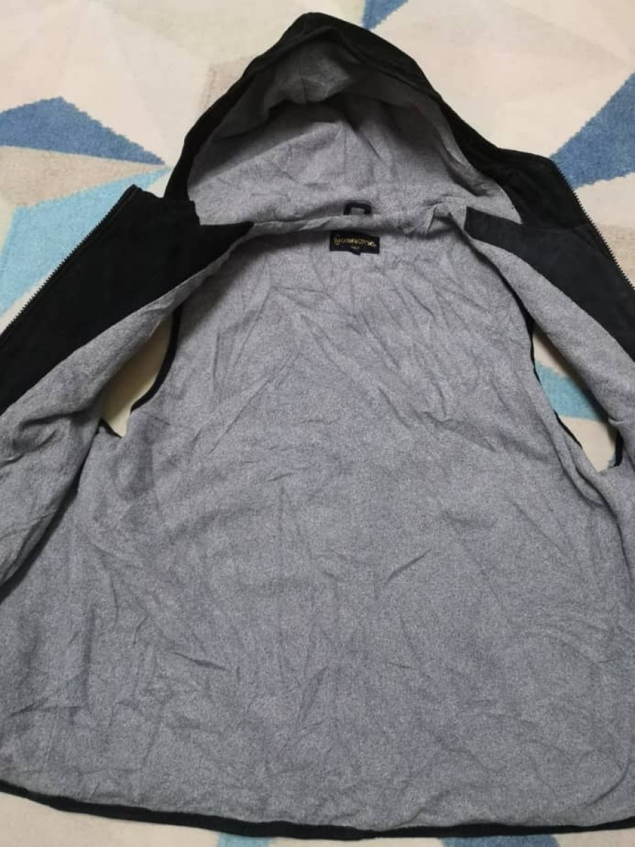 Gianni - Sleeveless Leather Hoodie Jacket - 6