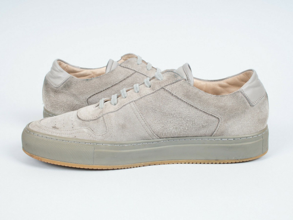 Common Project Bball Low Grey Suede Sneakers - 8