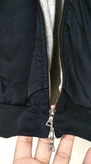 JIL SANDER DOUBLE FAS Unisex Black Zipper Jacket - 6
