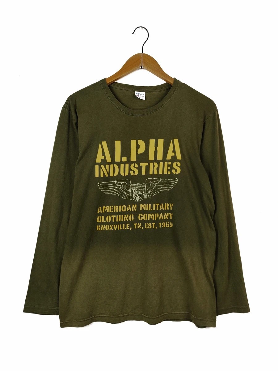 Alpha Industries - Word Long Sleeve Shirts - 1