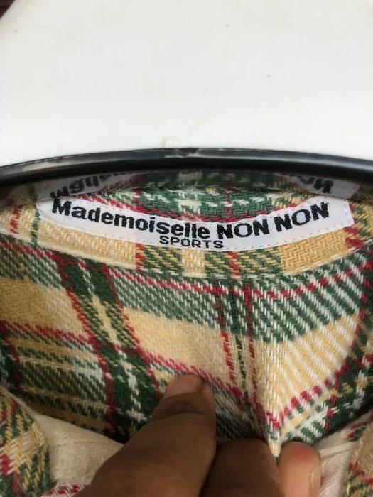 Flannel - Mademoiselle Non Non Plaid Tartan Flannel Shirt 👕 - 4
