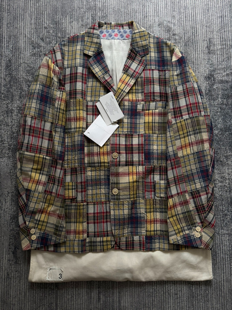 VISVIM 23SS YARDBIRD JKT MADRAS P.W. Plaid Blazer - 1