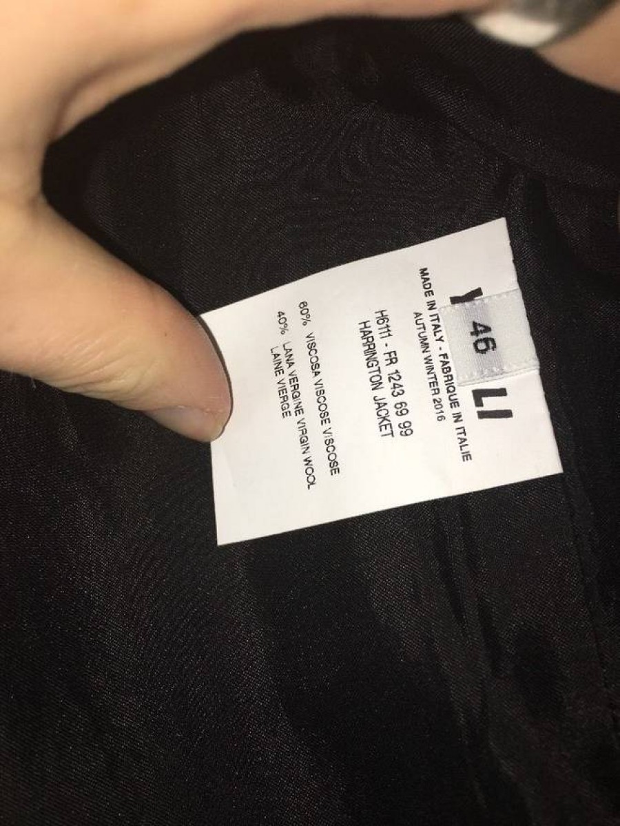 Yang Li - Contrast-Seam Virgin Wool Harrington Jacket SZ Small - 7