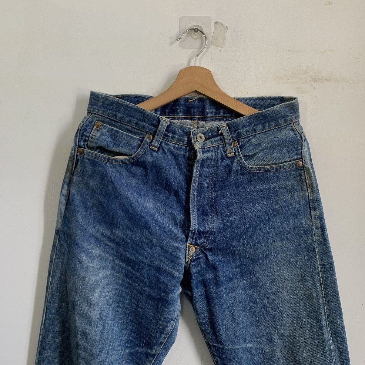 Vintage - Cowboy Distressed Denim Jeans - 3