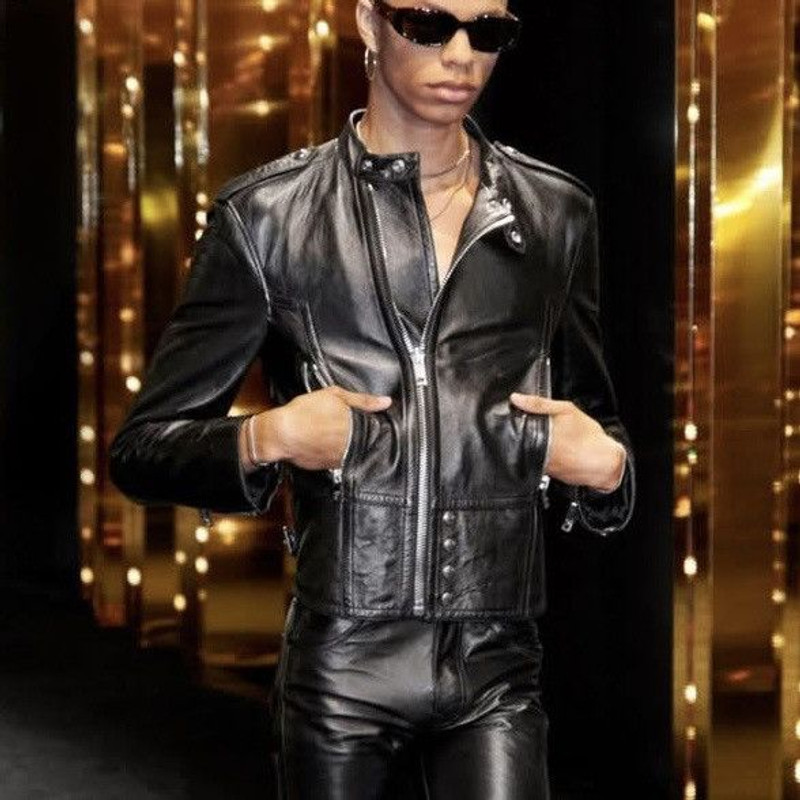 Celine Leather Jacket in Medium - 1