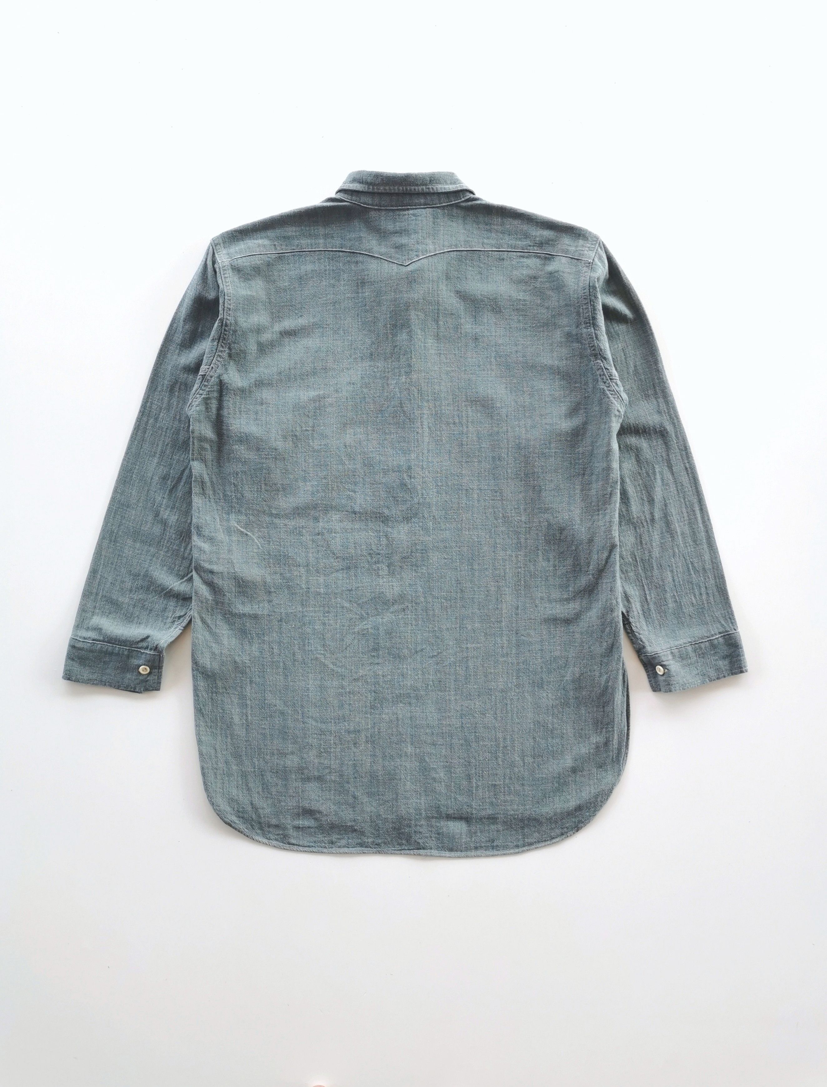 1920s Levis Vintage Clothing Selvedge Sunset Chambray Shirt - 3