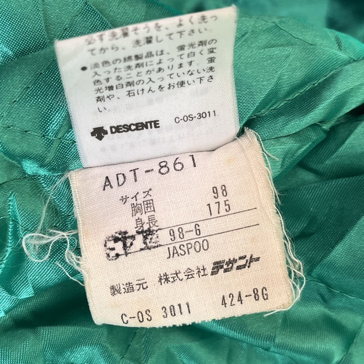 Vintage Adidas Descente Green Varsity Jacket Japan - 14