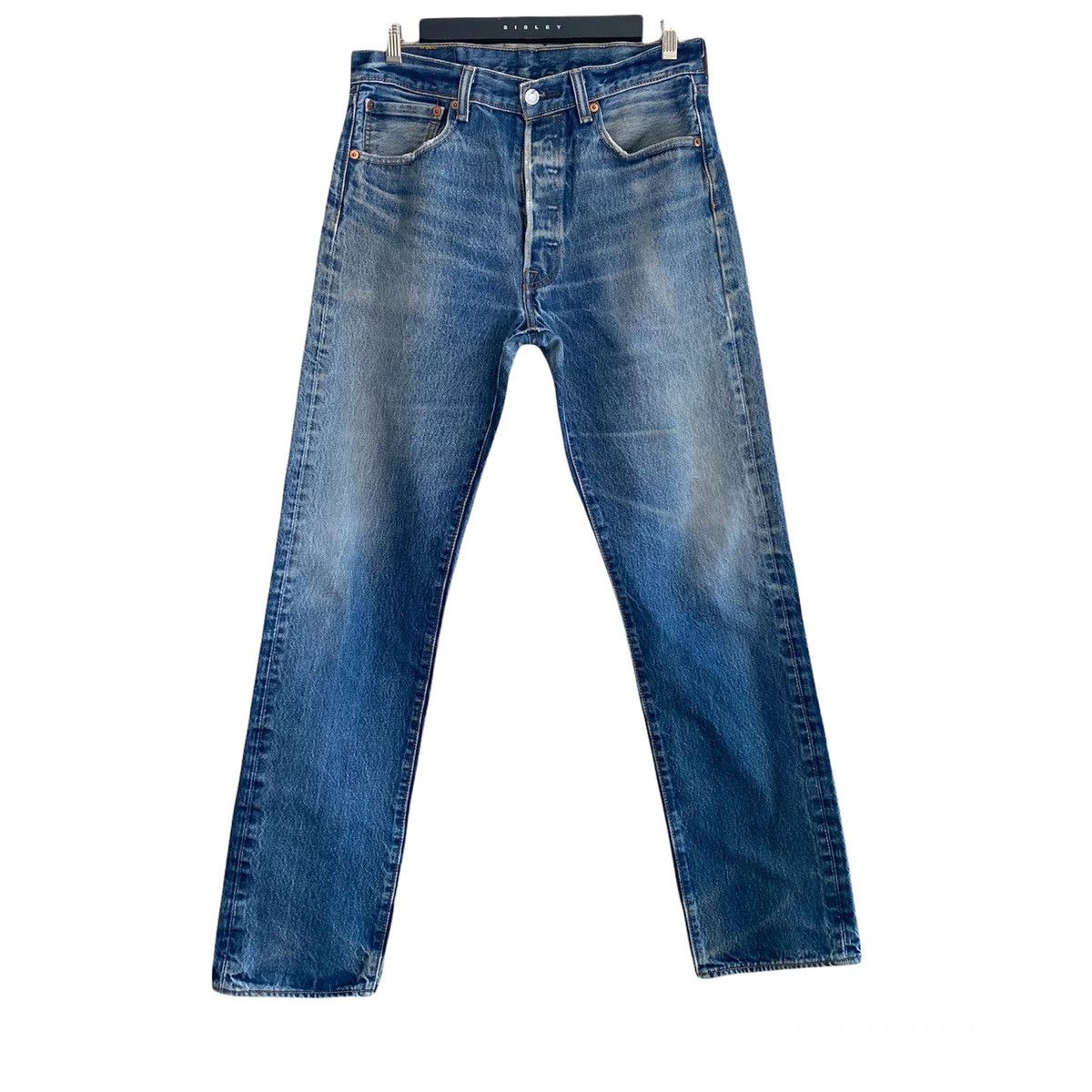 Levis 501 Distressed Jeans Stonewash - 1