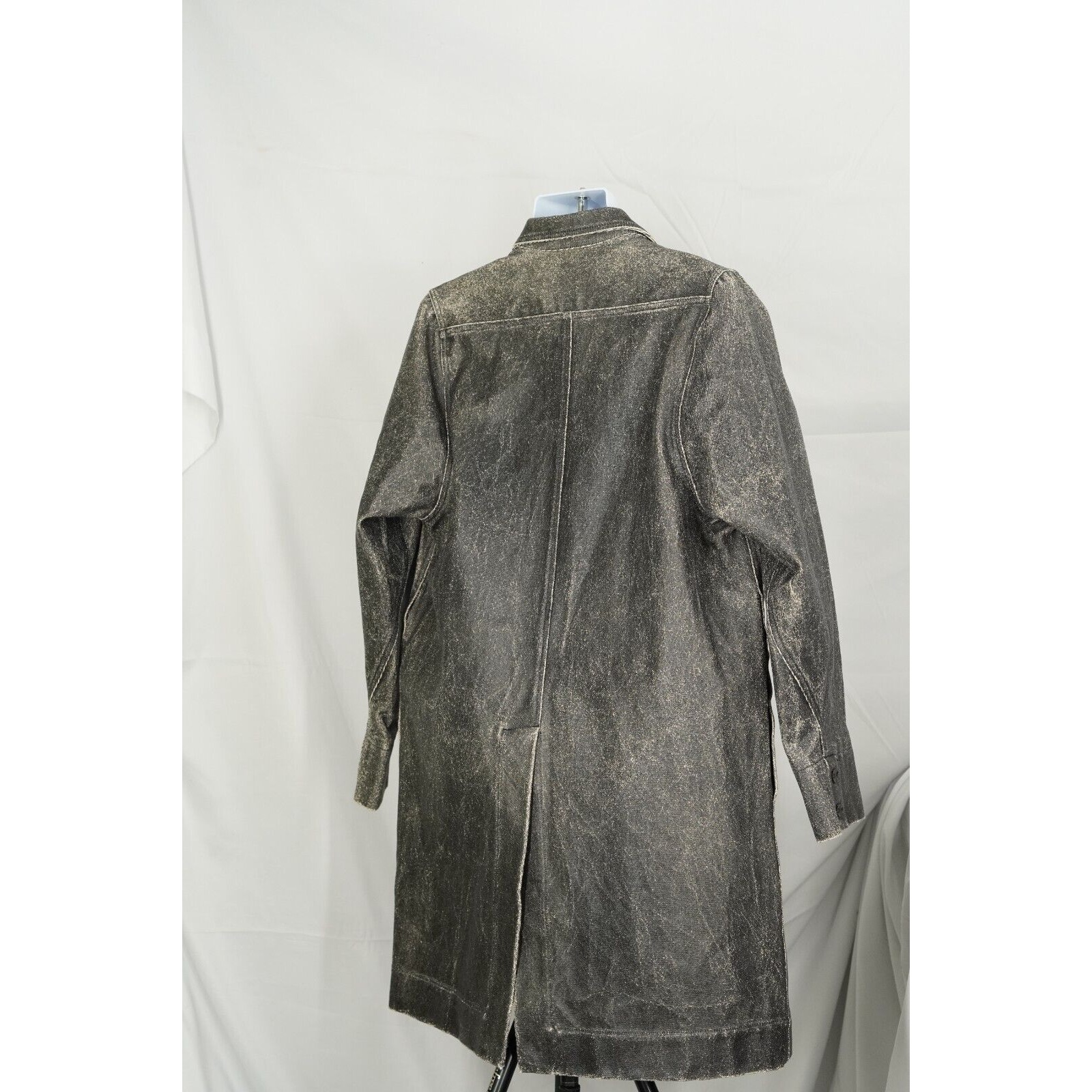 Rick Owens Canvas Trench Coat Waxed / Cracked DRKSHDW - Smal - 10