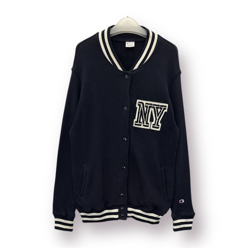 🔥 Champion Women NY Logo Sweat Varsity - M - 1