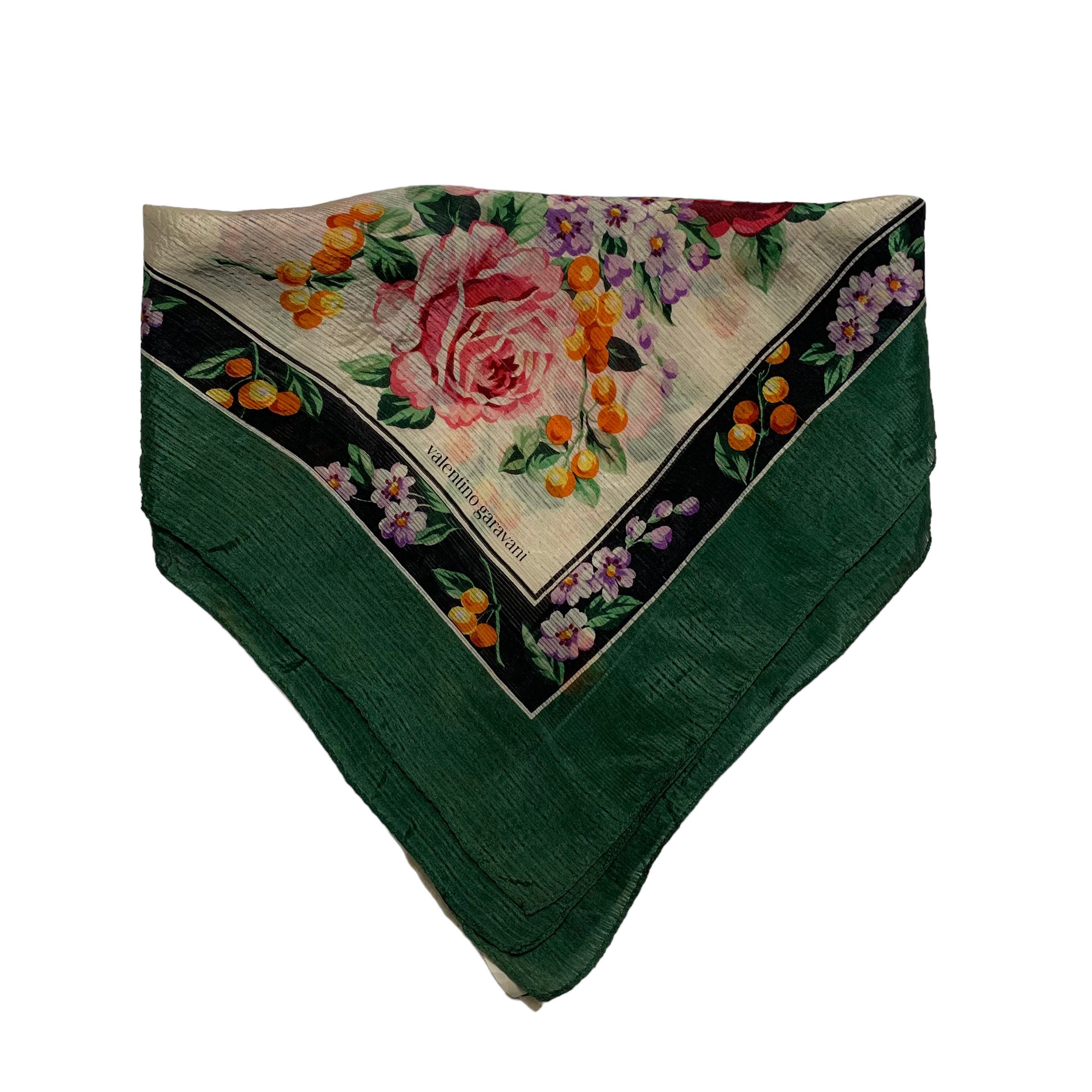 Valentino Garavani Silk Floral Scarf - 3