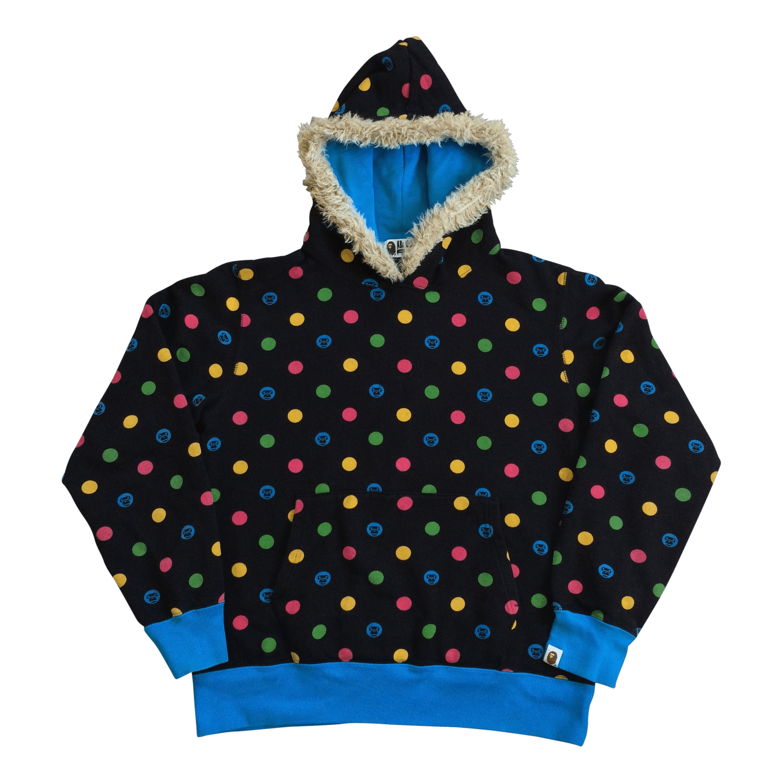 Bathing Ape Baby Milo Polka Dots Faux Fur Hoodie - 1