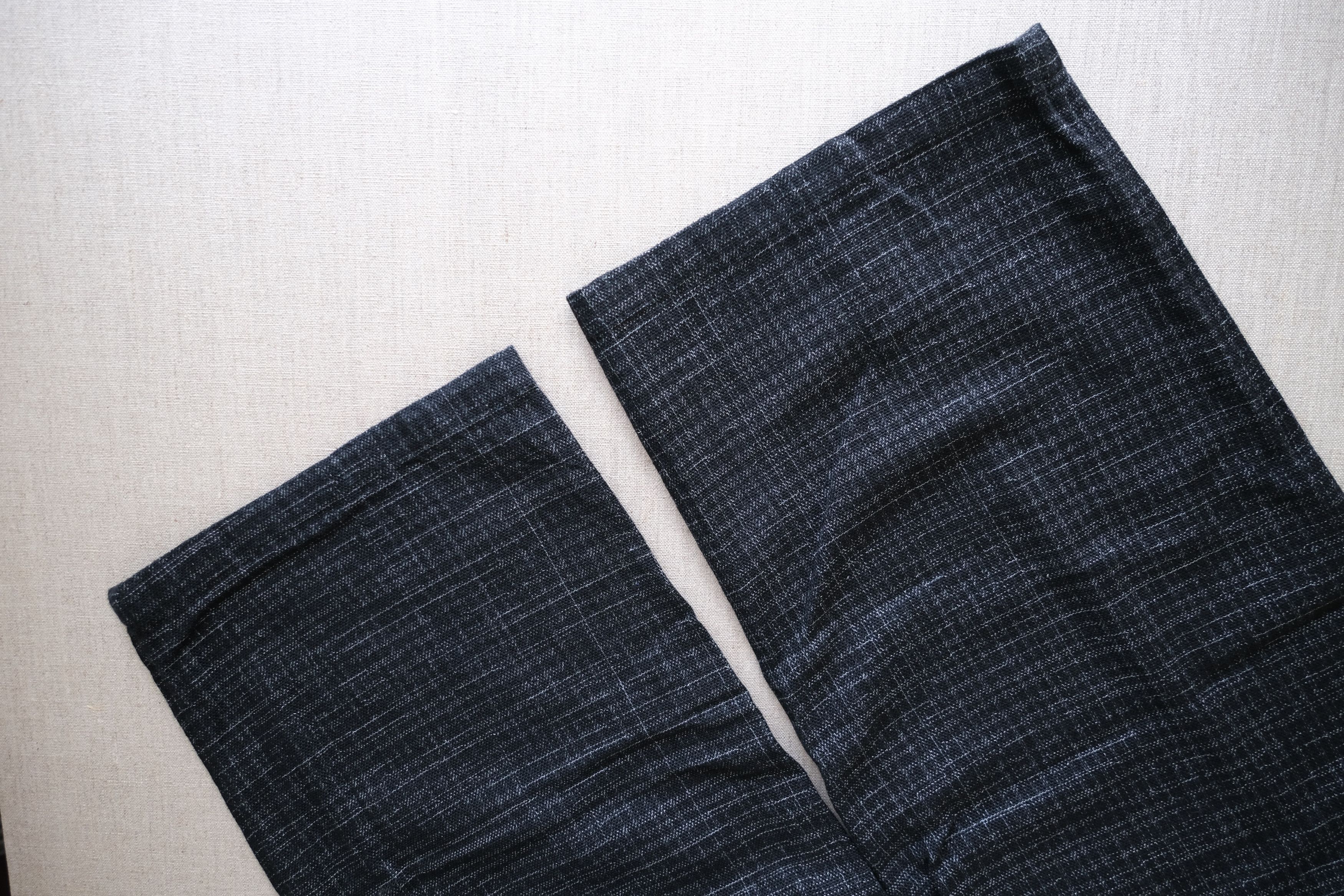 🎐 YFM [1990s] Wide Grid-Weave Pants - 11