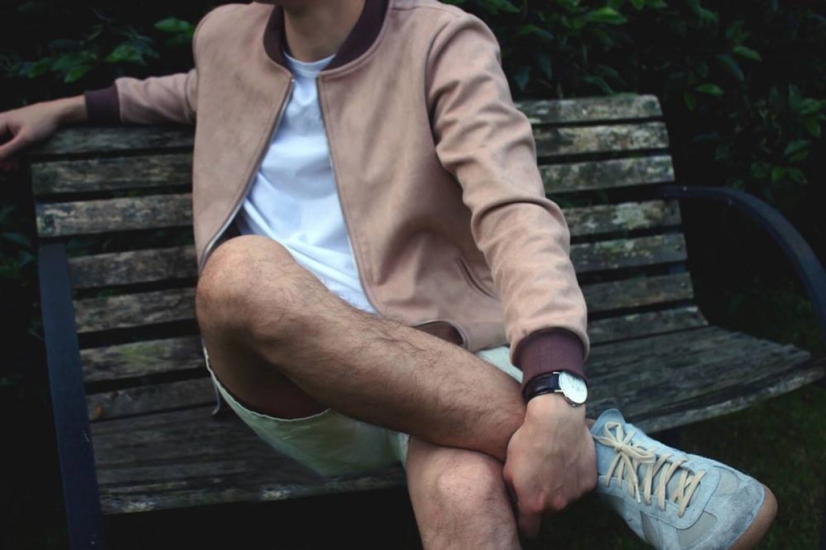 The Rated Company - Alton Varsity Jacket - Tan (Suede Bomber) - 1