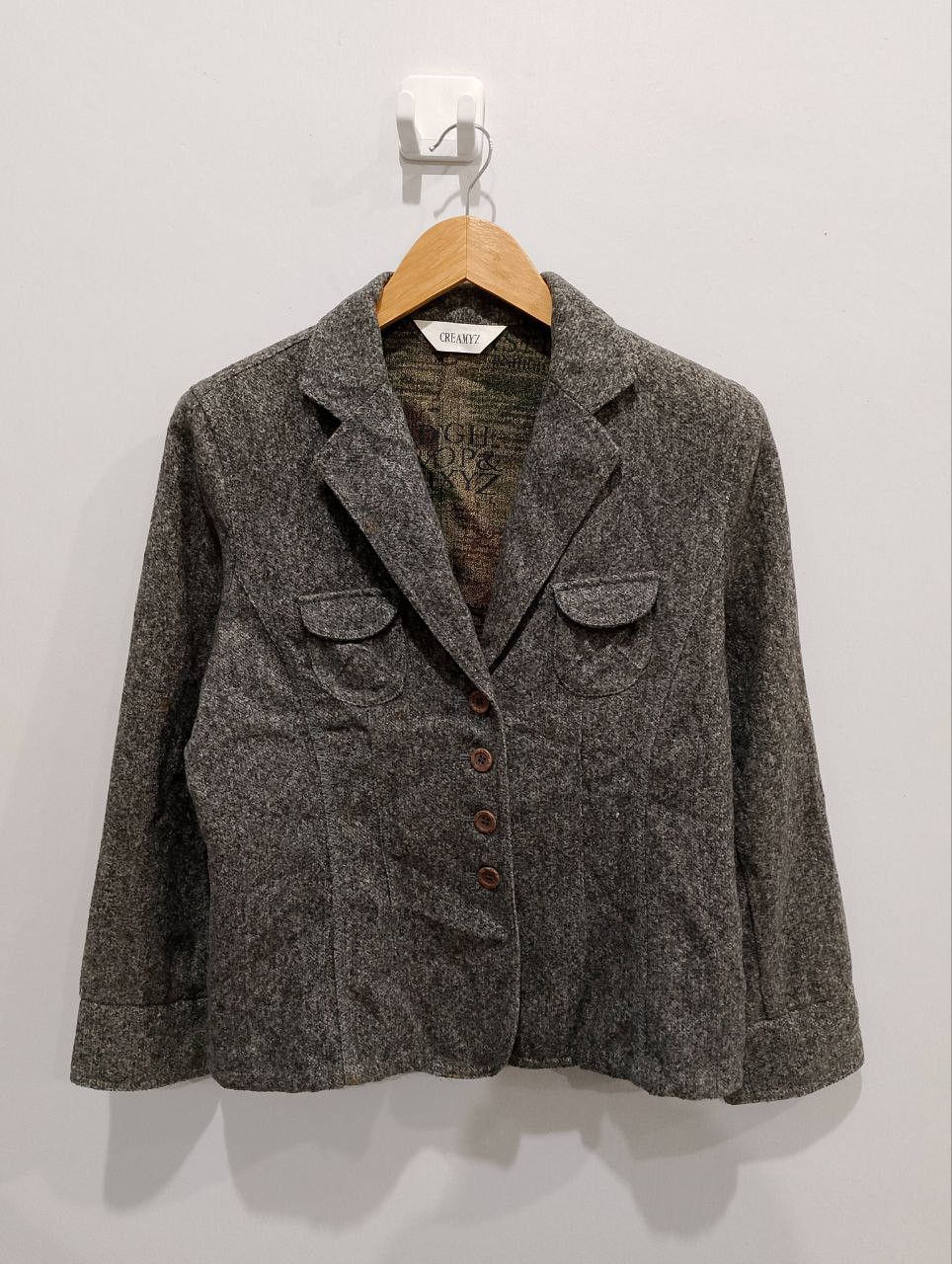 Archival Clothing - CREAMYZ Japan Multicolour Herringbone Jacket - 2
