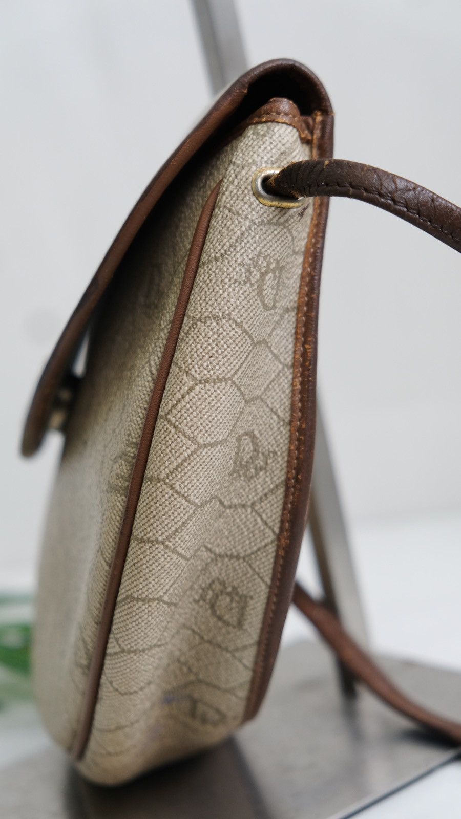 Authentic vintage Christian Dior honeycomb crossbody bag - 5