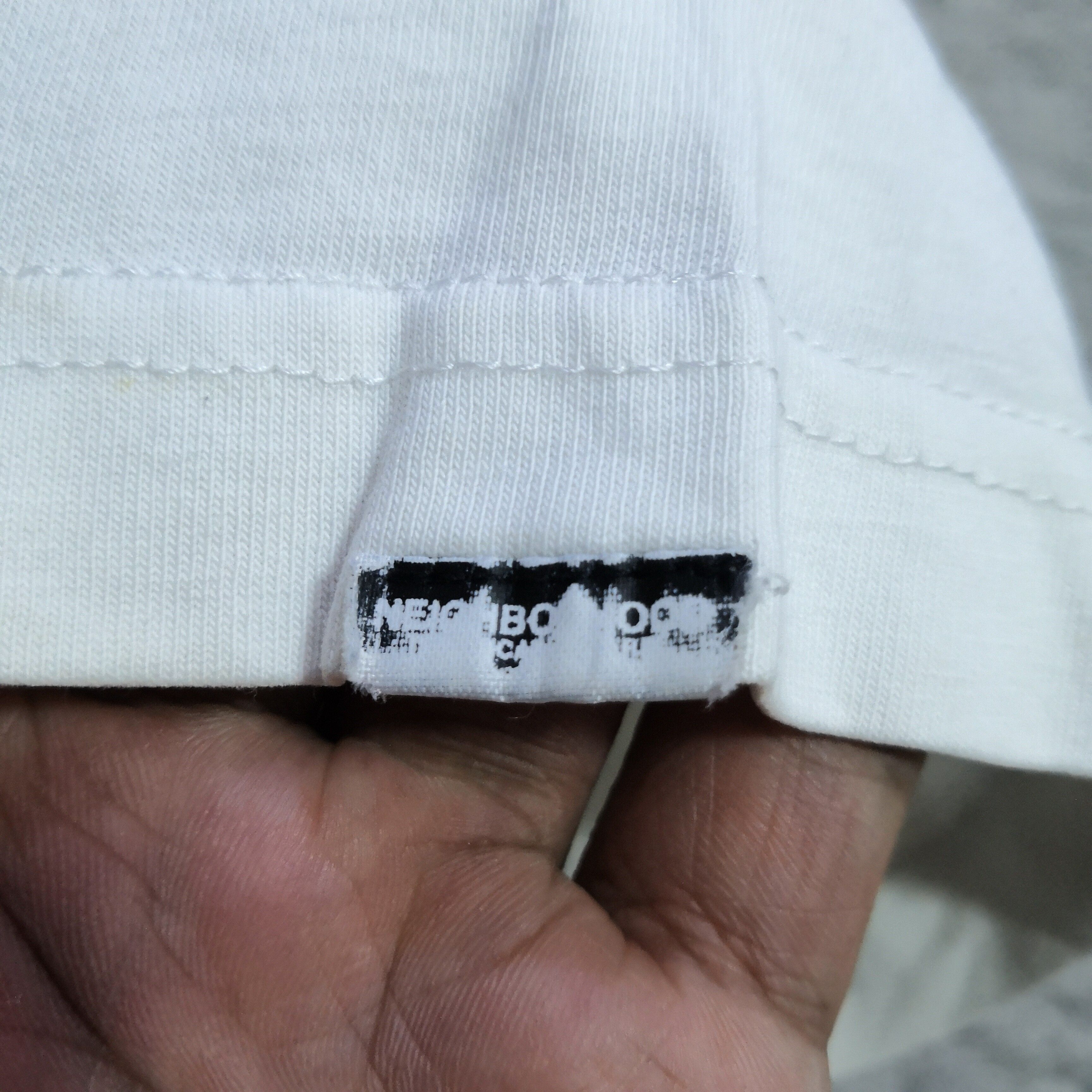 Vintage Neighborhood Japan Distressed White T-Shirt - 5