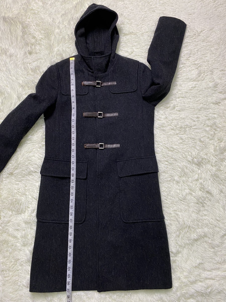 Ined by Yohji Yamamoto Wool Long Hoodie Coat Jacket - 10