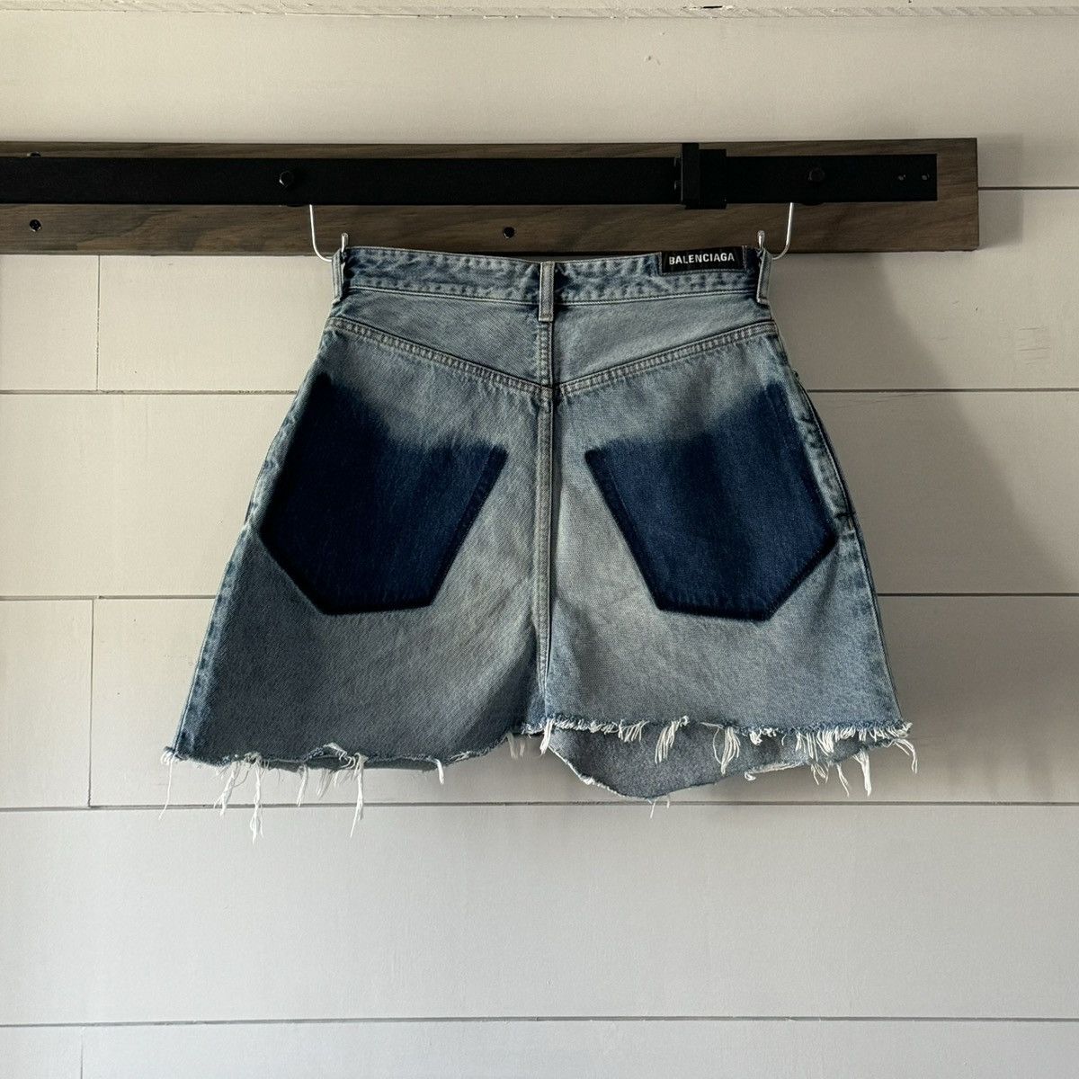 Balenciaga Cut-Up Patched Pocket Mini Skirt - 2