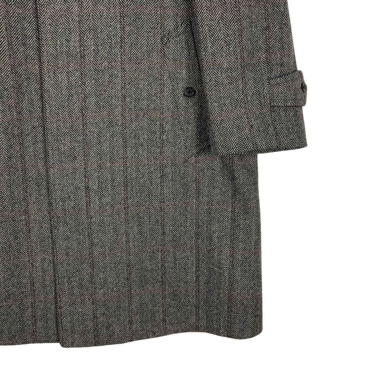 Vintage - 🔥RICH GREY - FLY WOOL LONG JACKET COATS HERRINGBONE - 7