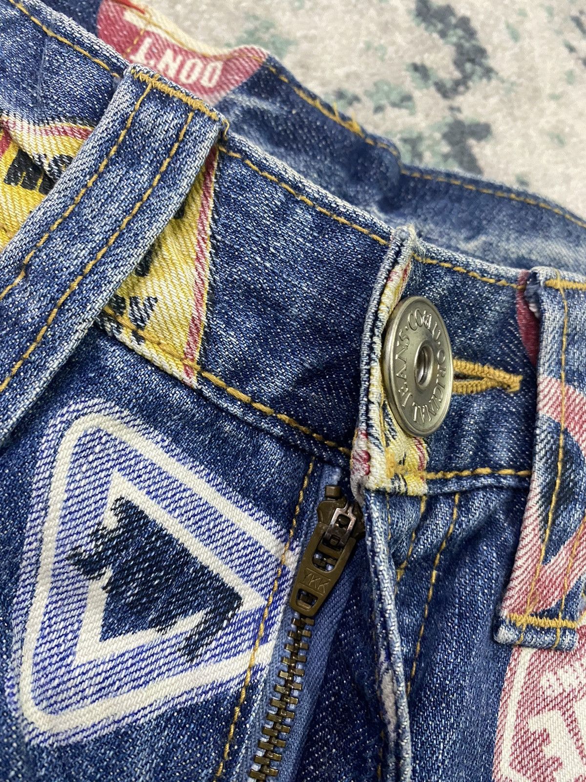 Vintage Co&Lu Full Print Jeans Denim Pant - 6
