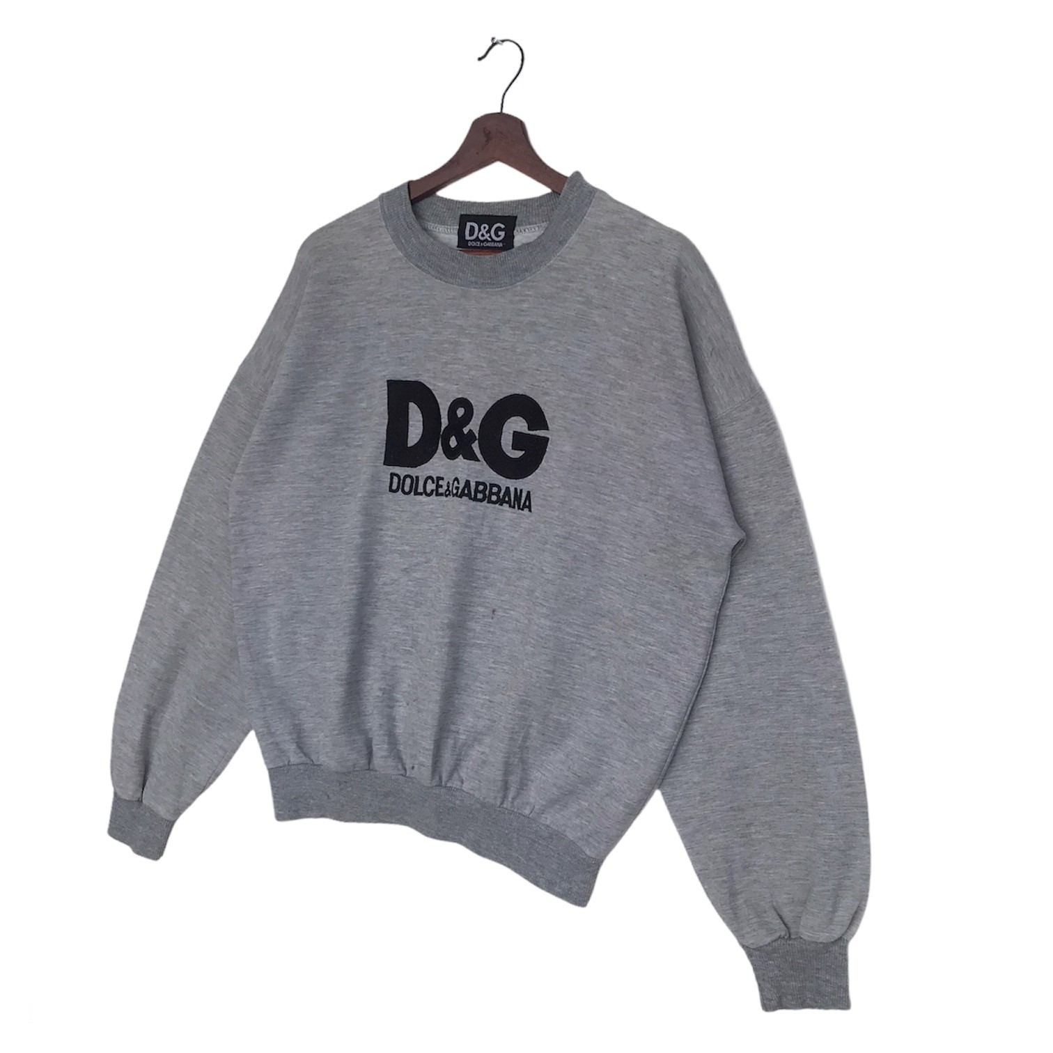 Vintage Dolce and Gabbana big logo embroidered sweatshirt - 2