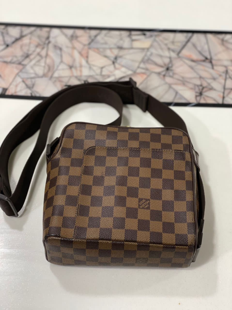 Authentic LOUIS VUITTON Damier Olav Pm - 3