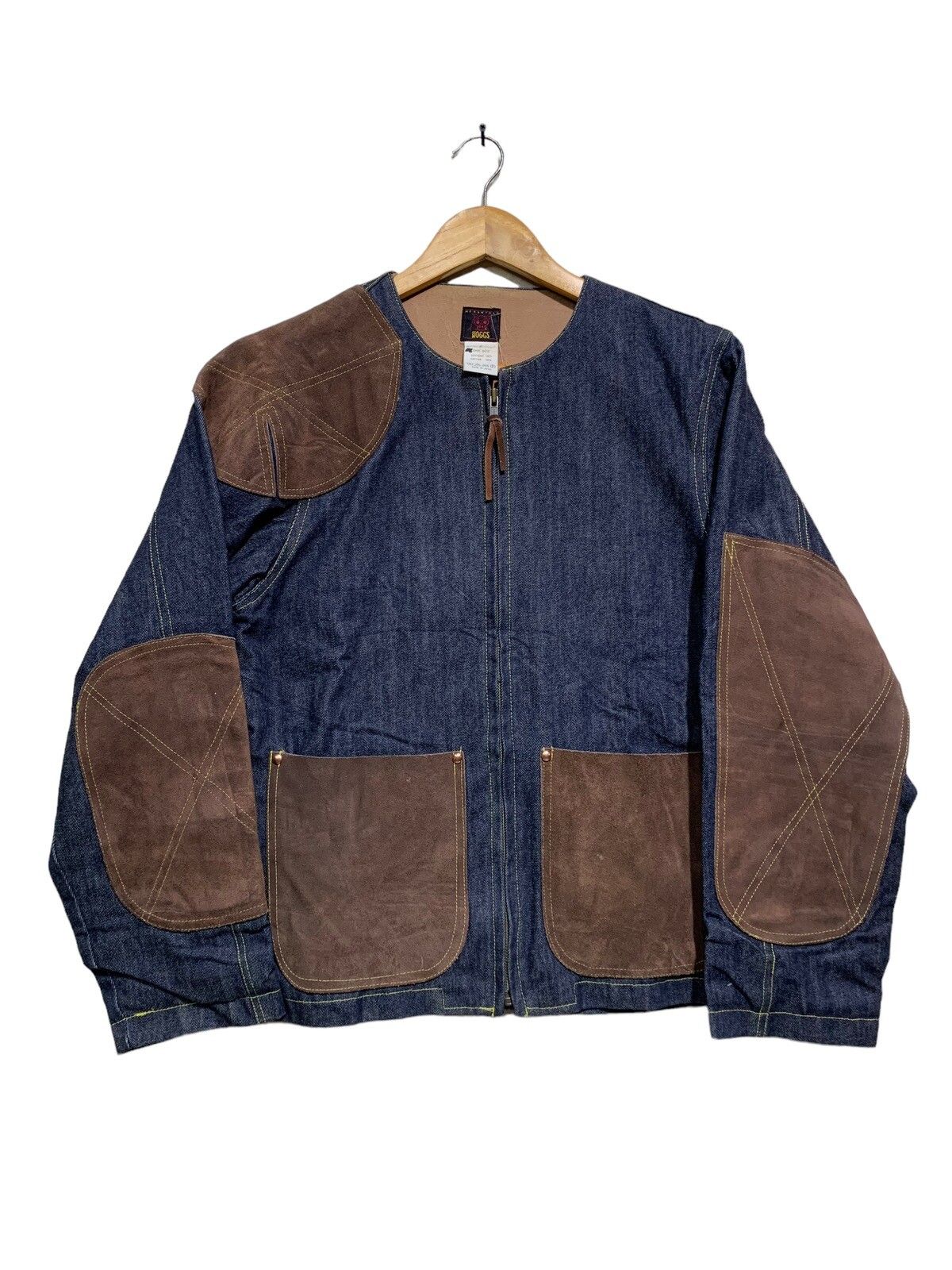 🔥NEPENTHES DENIM JACKETS WITH LEATHER PATCHWORK - 2