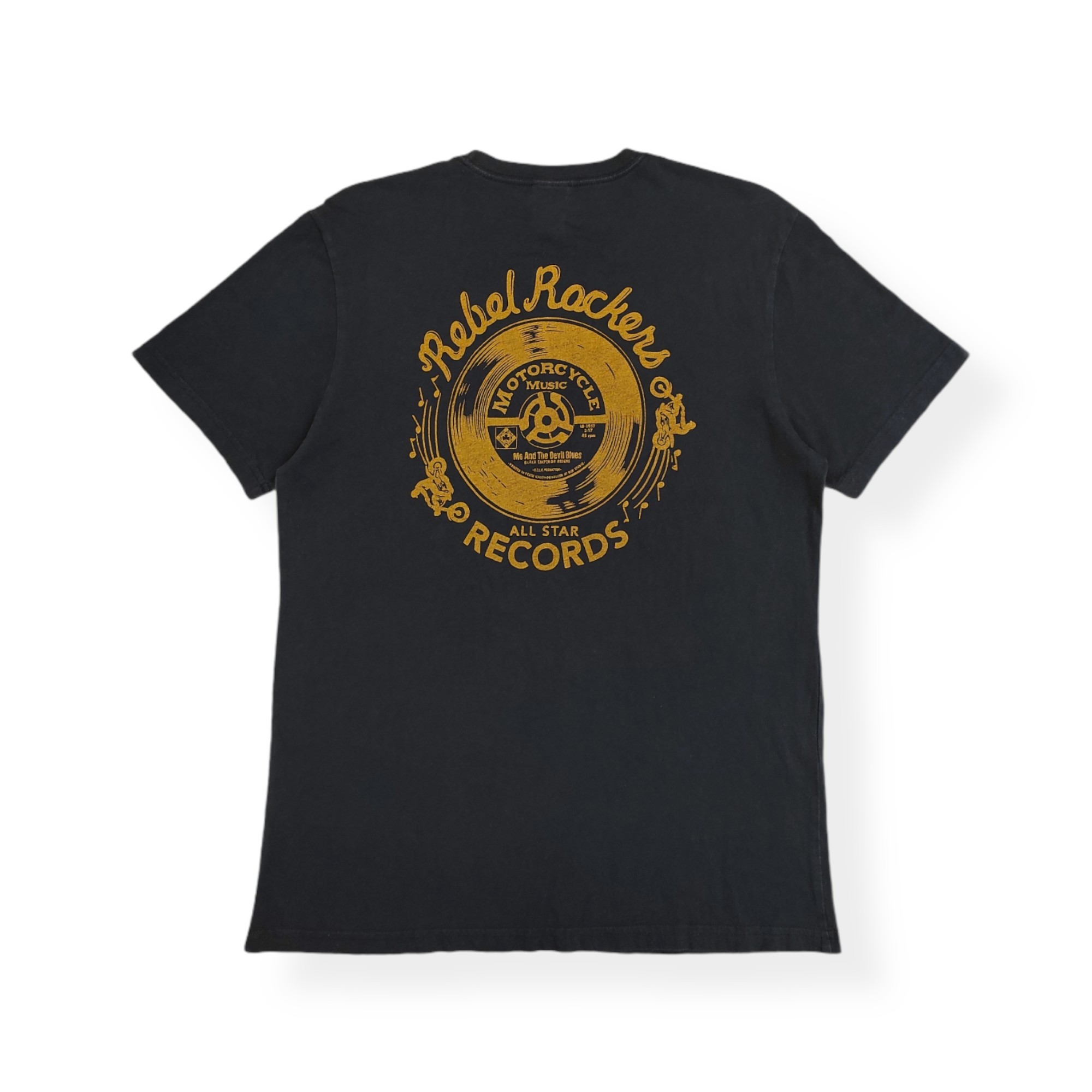 Lucky Brand - Vintage 00's Lucky Brand 45 rpm classic big logos tee - 1